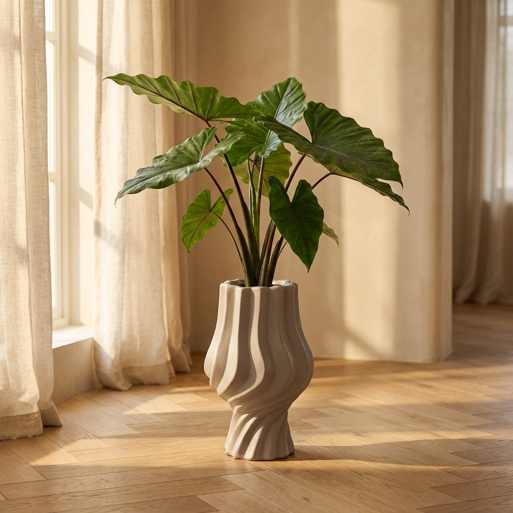 Clair Pot en céramique - Taupe