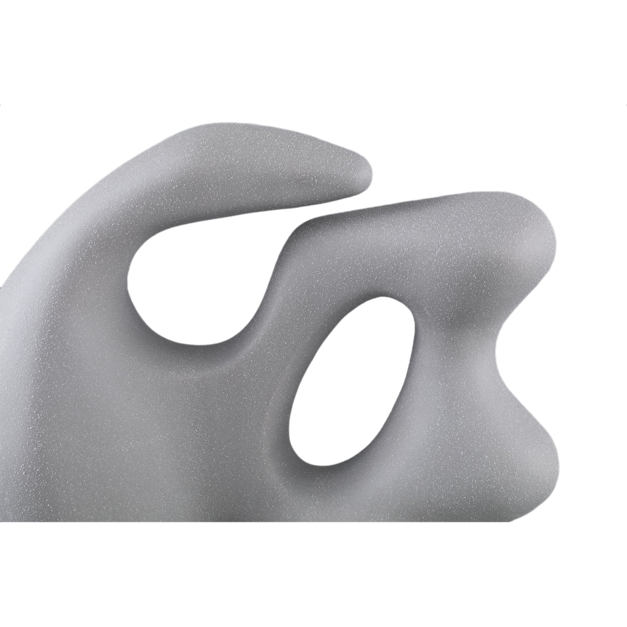 Eddison Taupe ceramic matt glazed statue organic