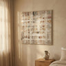 Julitta Cream canvas wall panel abstract mixture