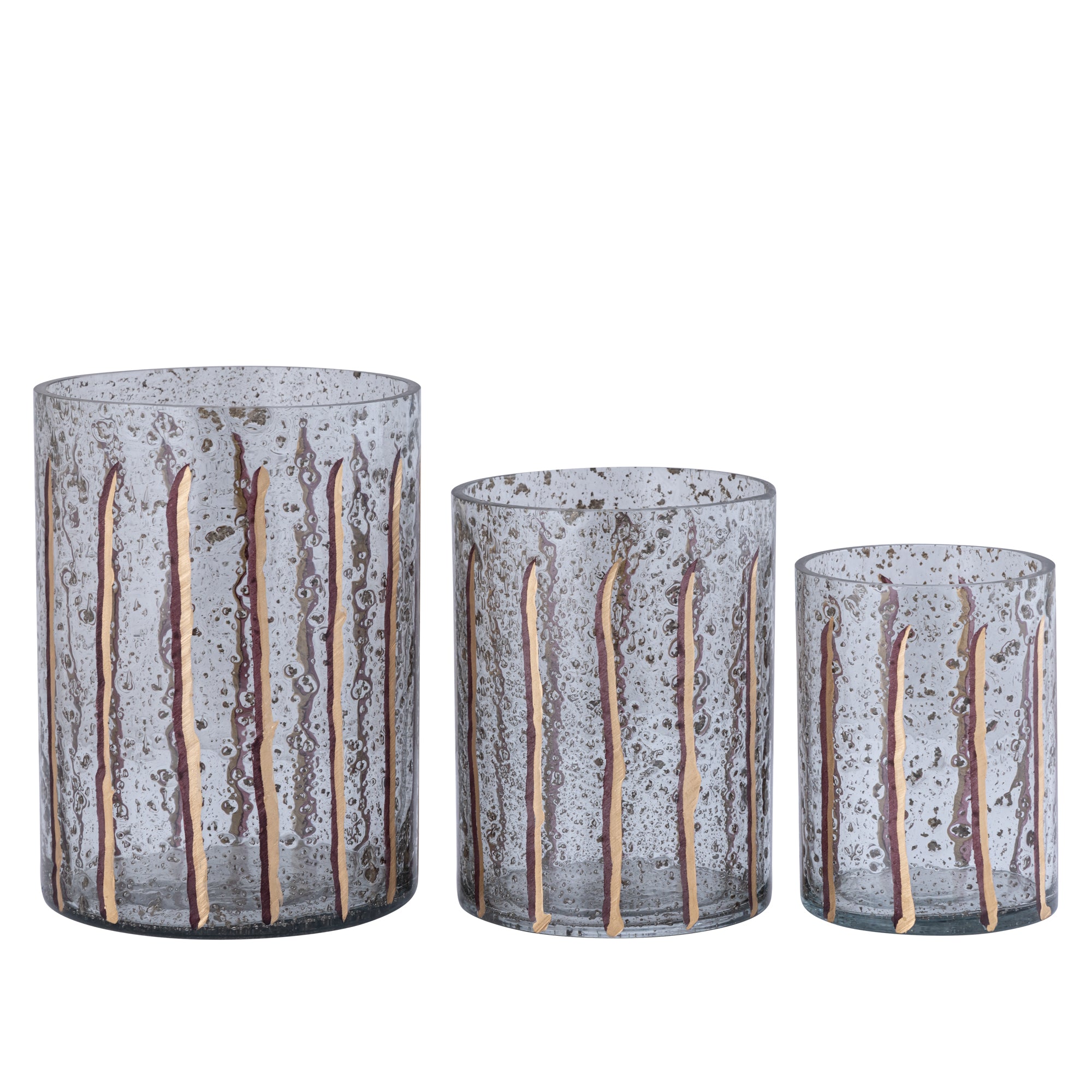 Arhan Bougeoirs en verre - Or