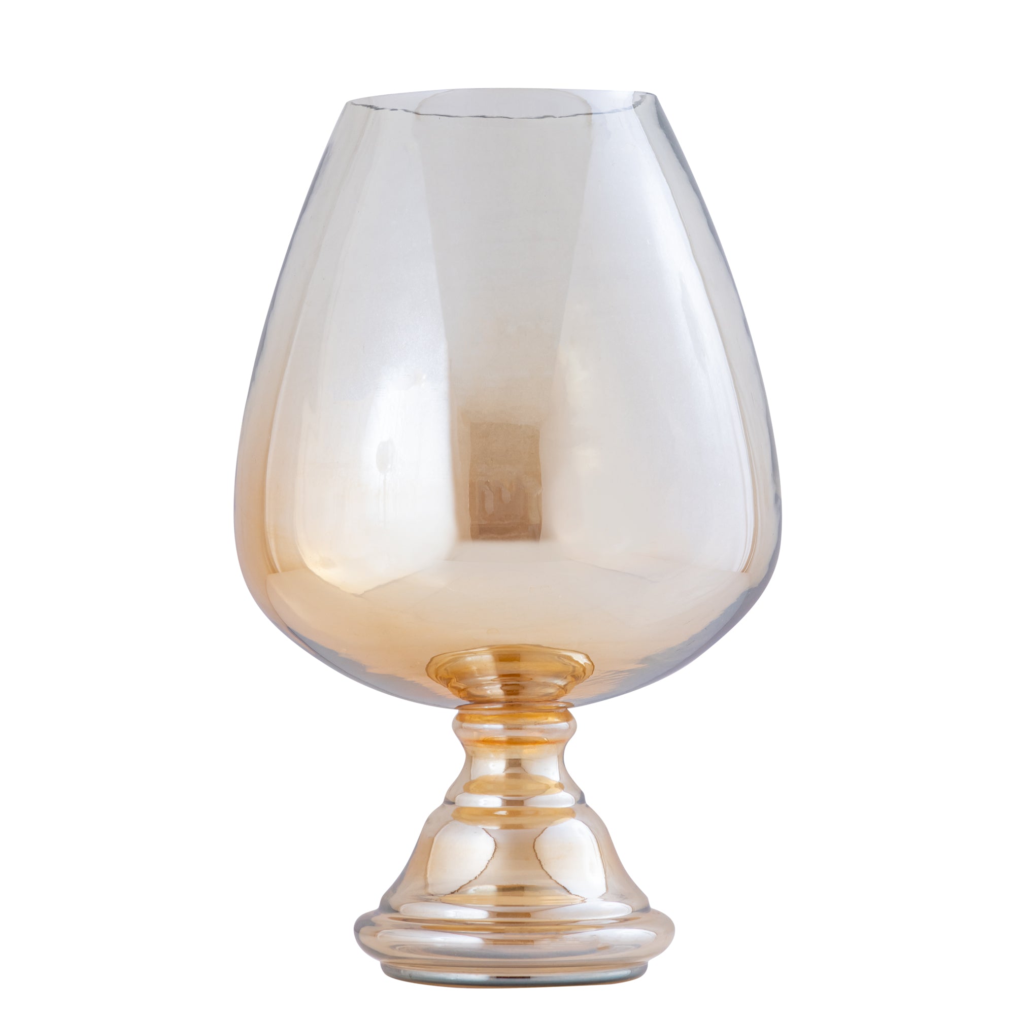 Alwine Bougeoirs en verre - Or