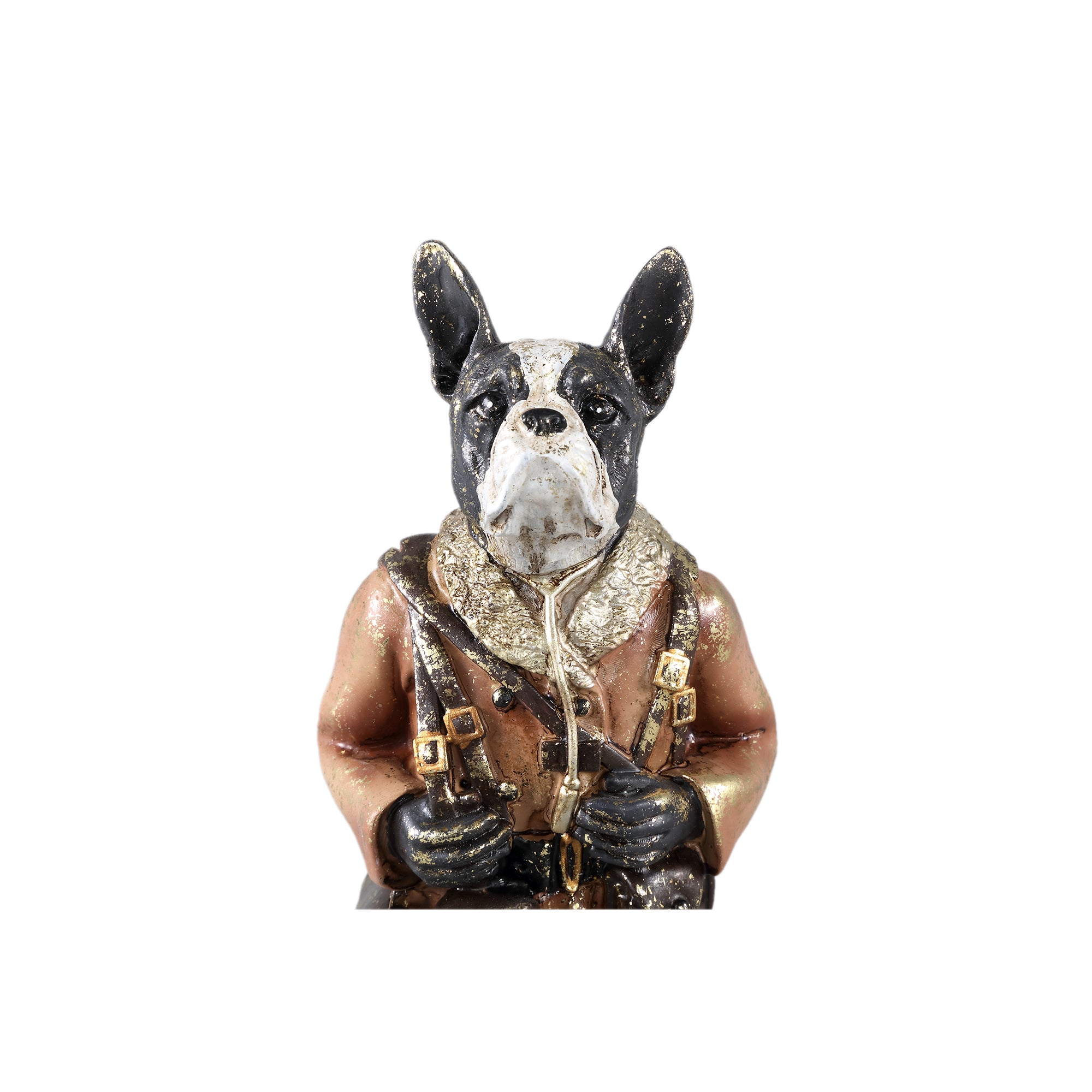 Arne Brown poly dog statue