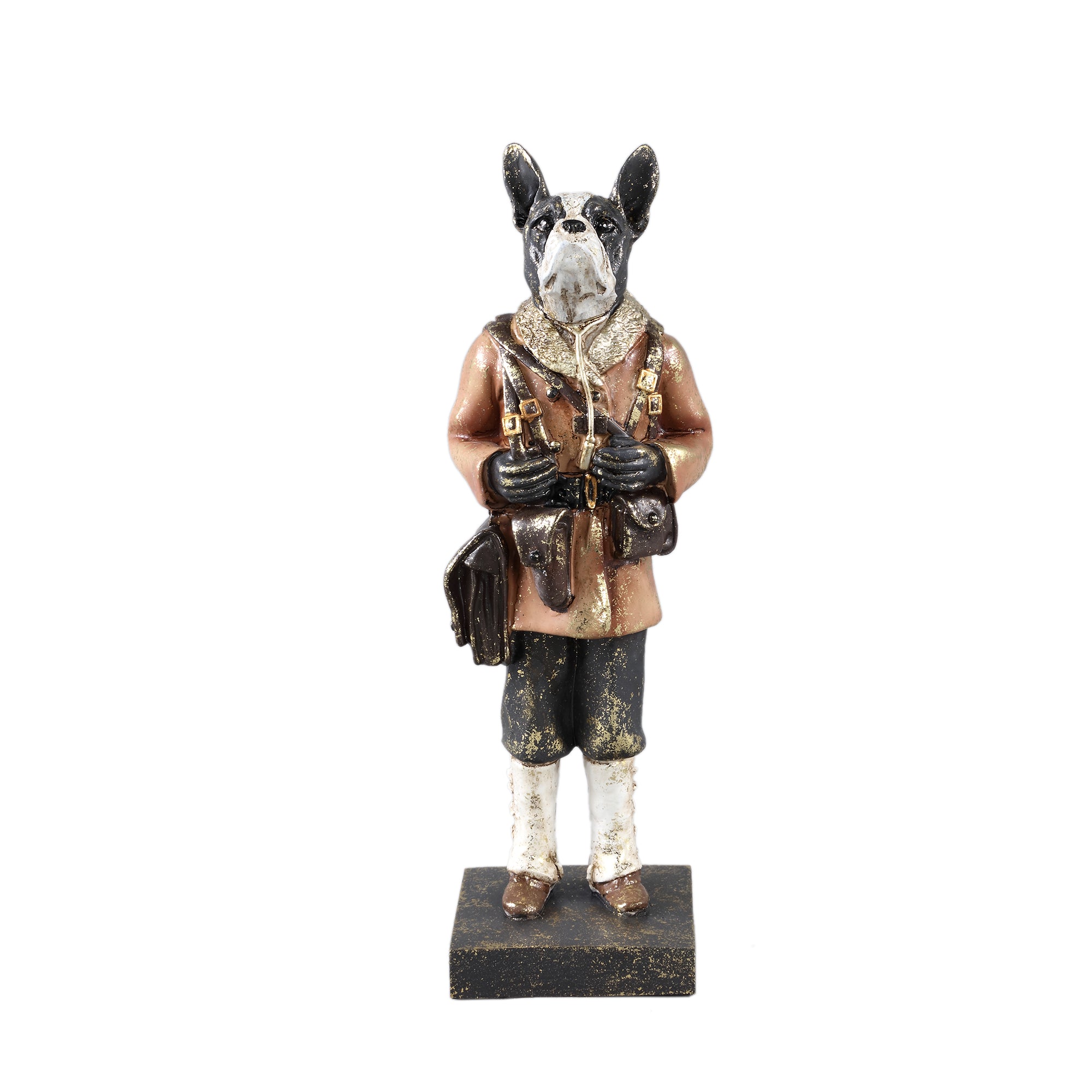 Arne Brown poly dog statue