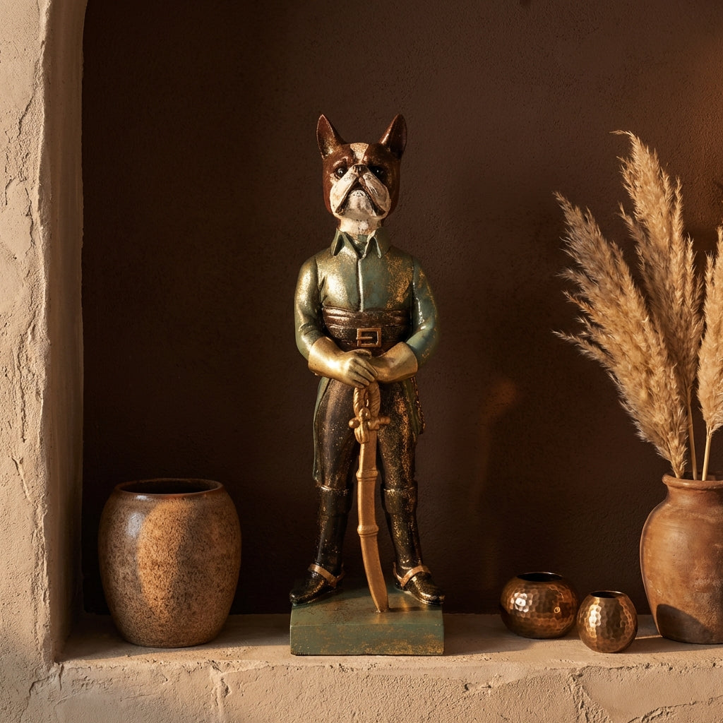 Arne Green poly dog statue