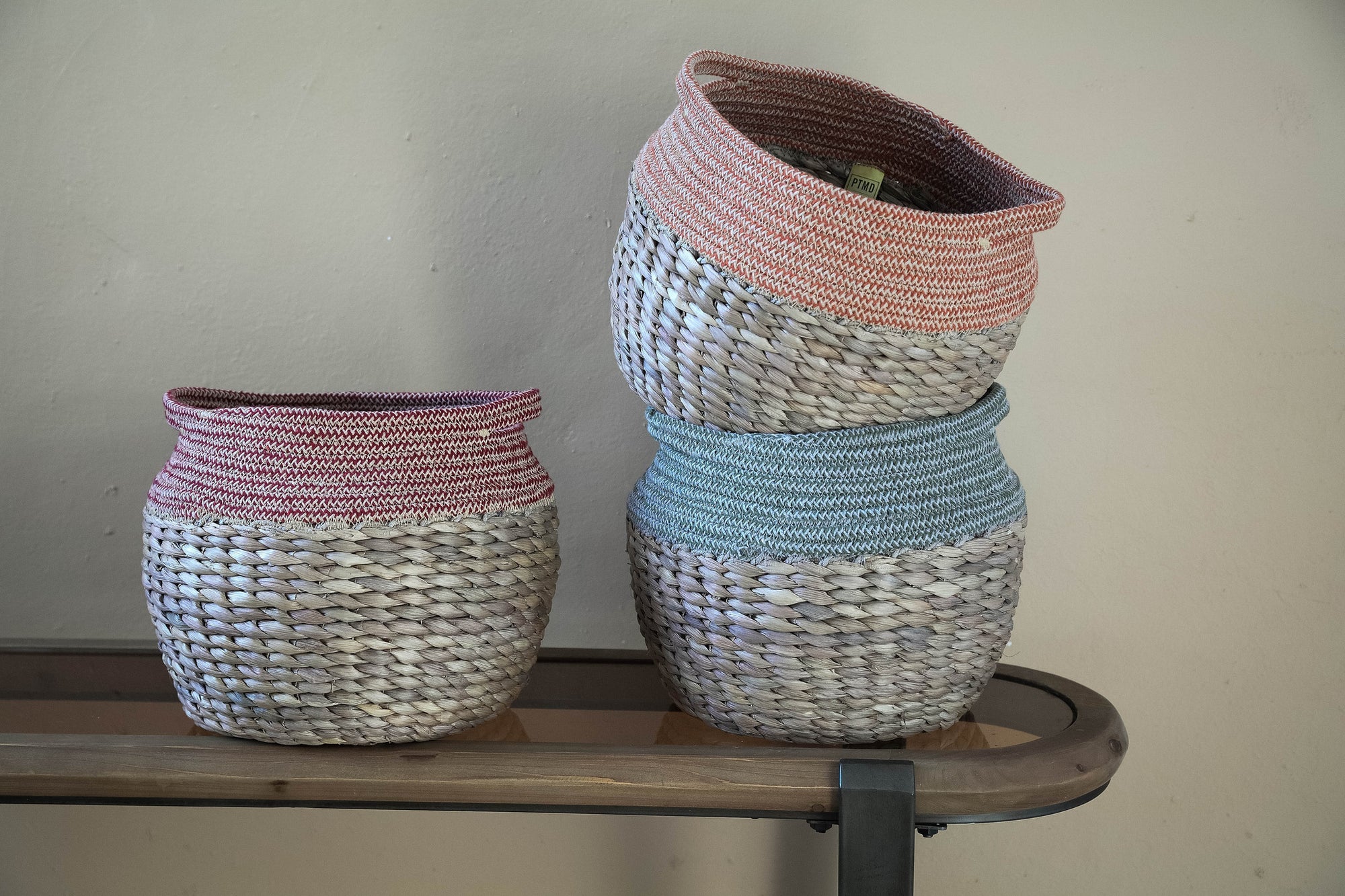 Beck Rust cornleaf basket with polycotton top