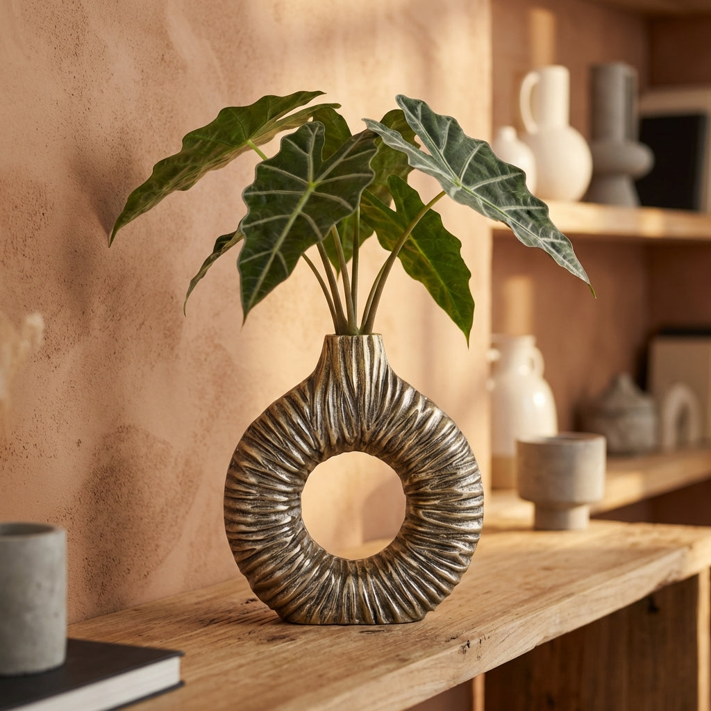Jiss Vase en métal - Or