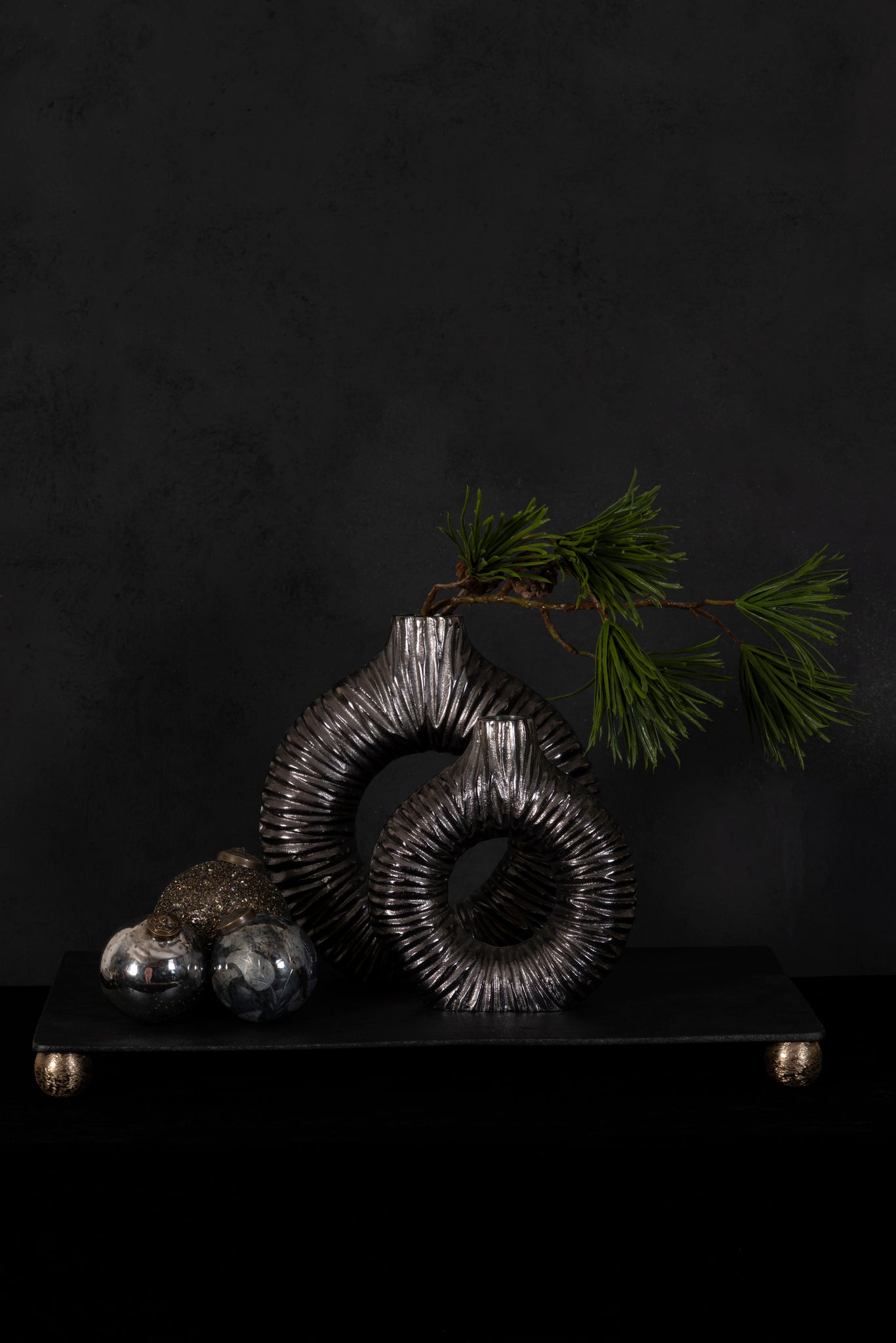 Jiss Vase en métal - Argent
