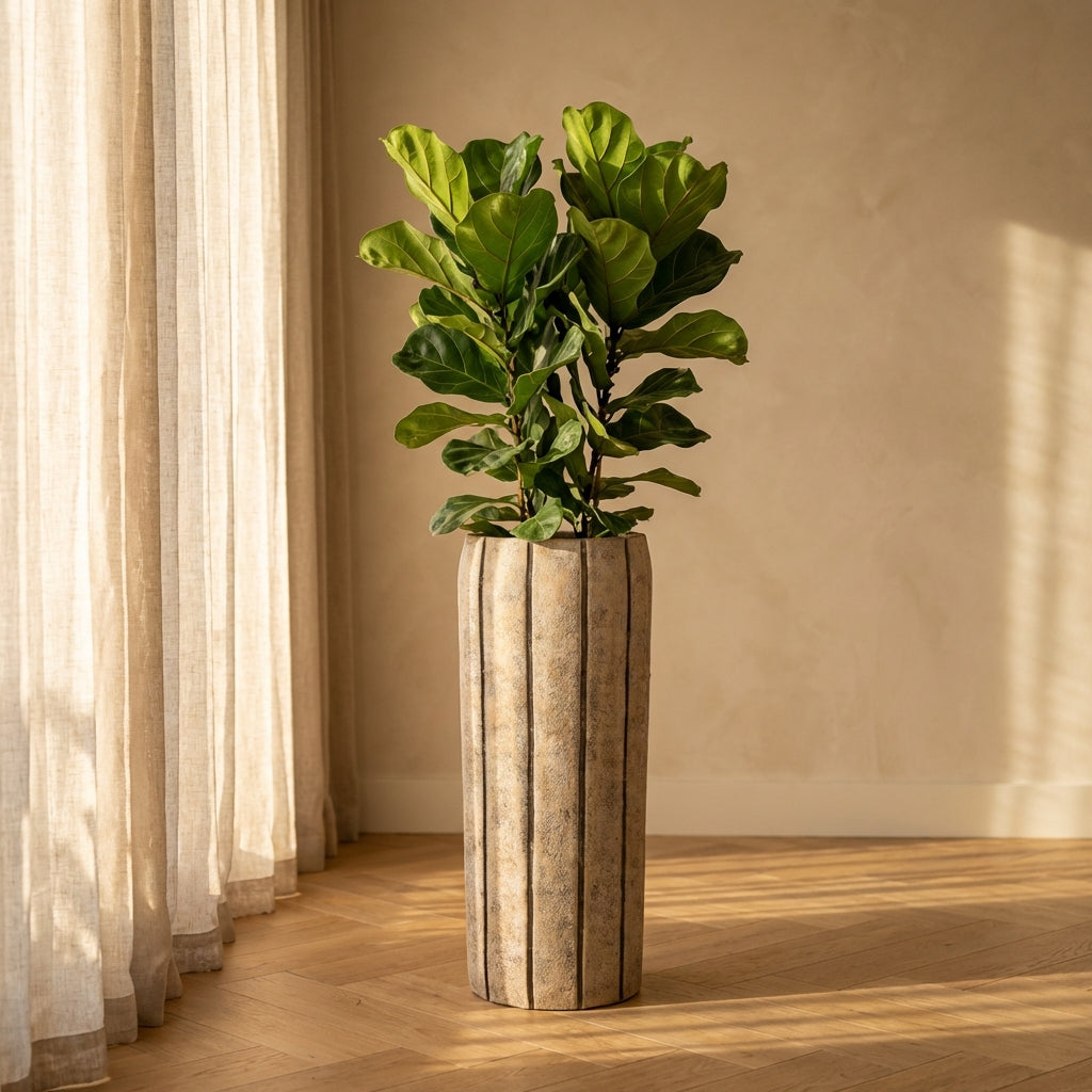 Imani Pot en ciment - L (24x24x55 cm)