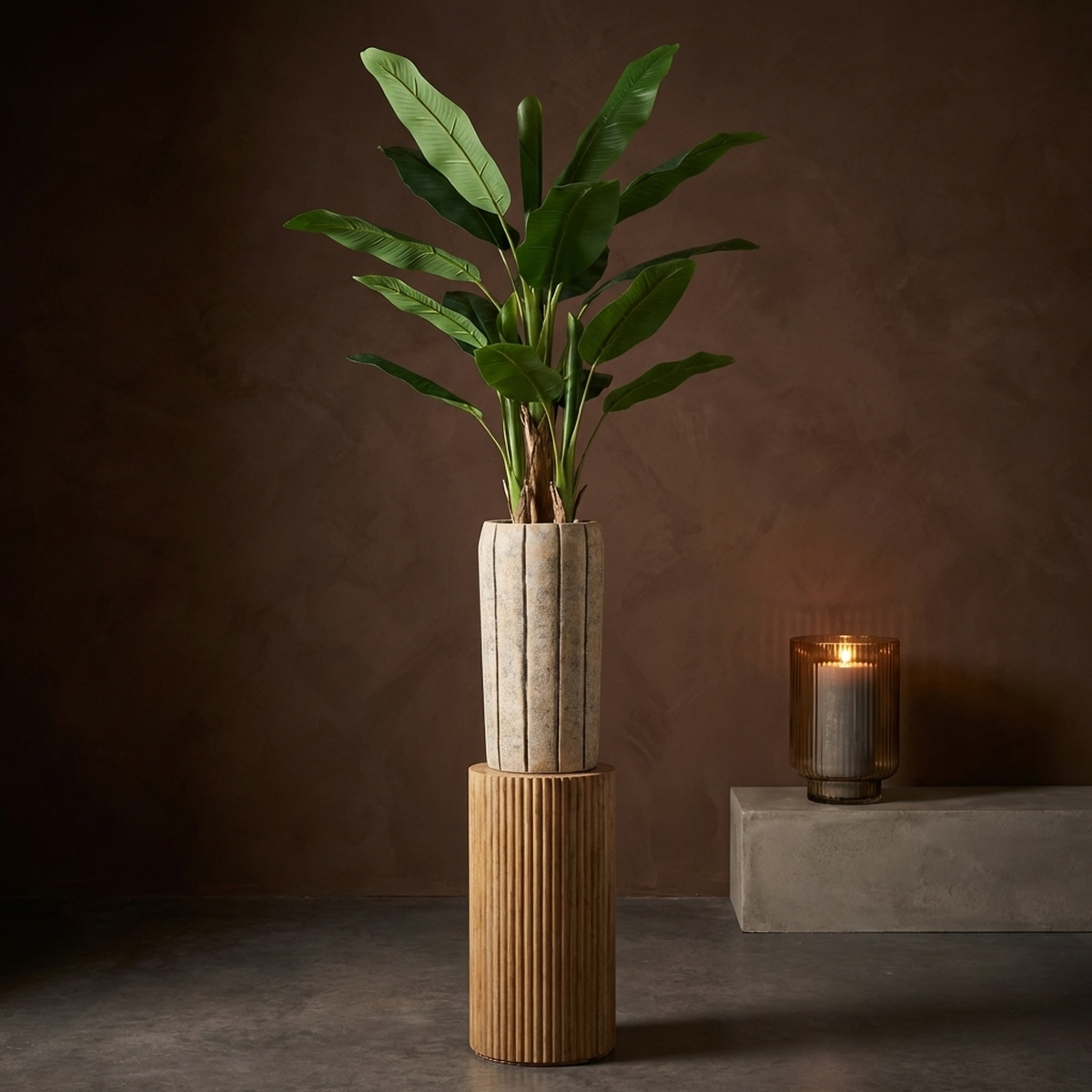 Pot Imani — Ciment — Photo lifestyle