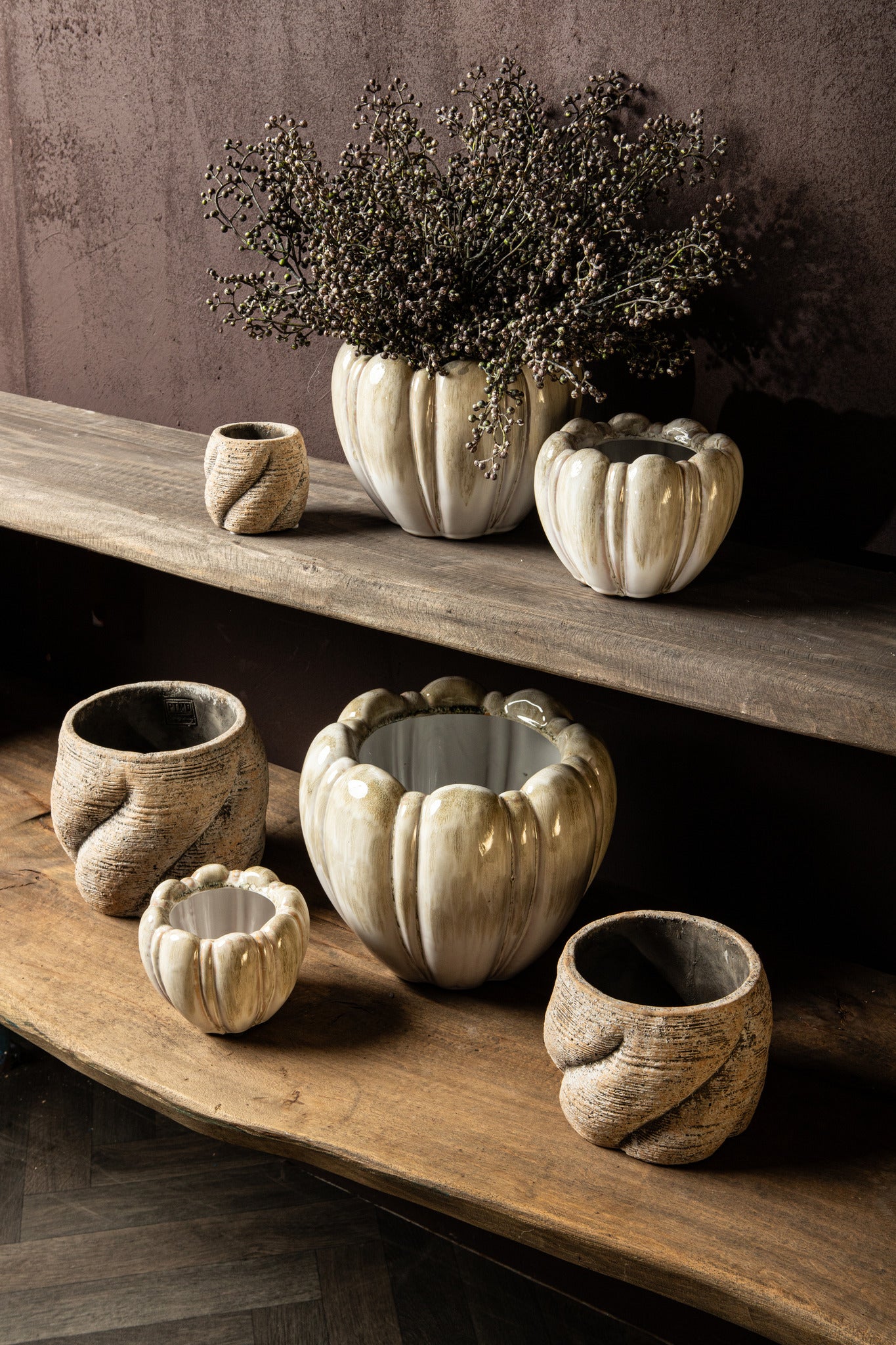 Dugan Pot en céramique - Cream
