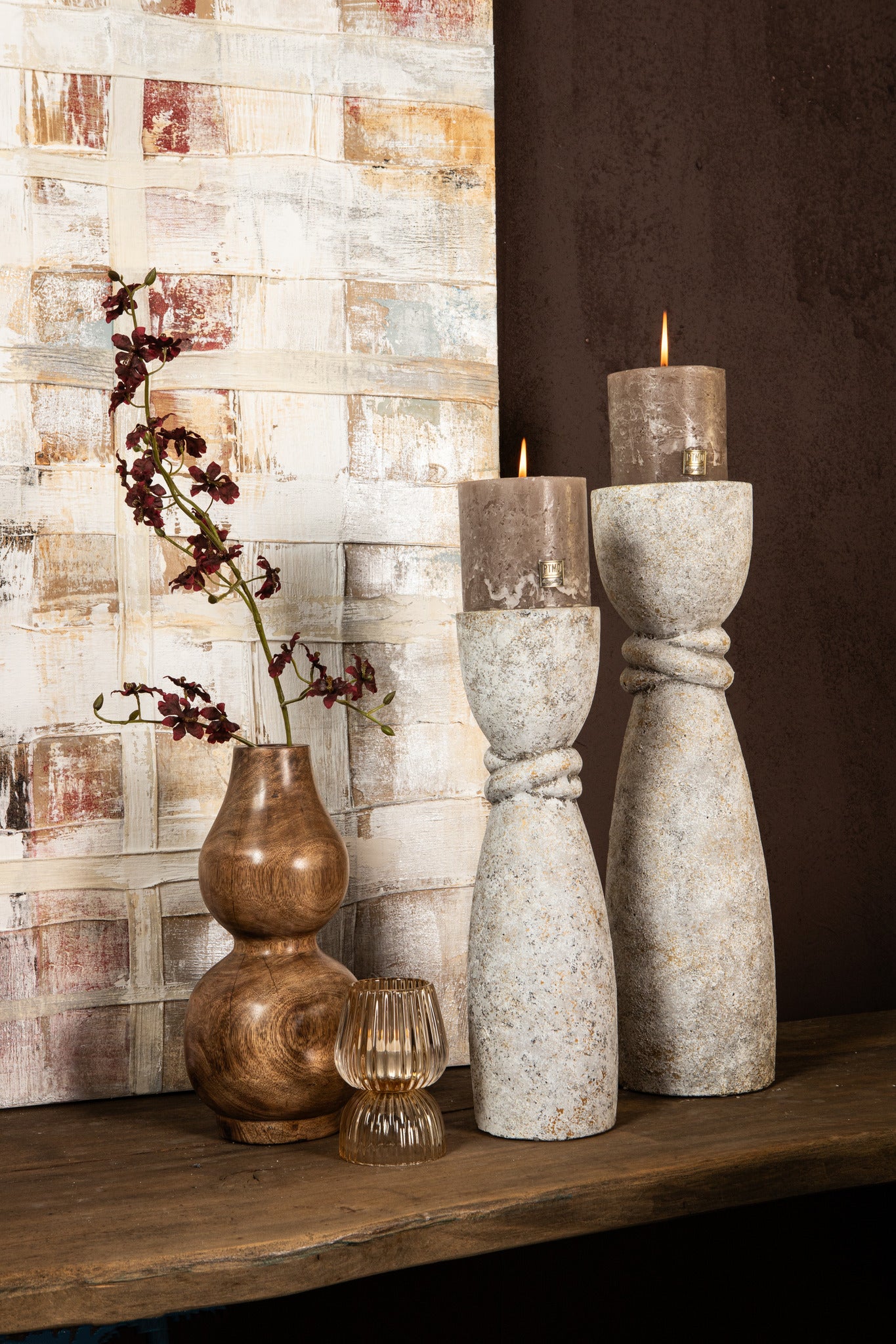 Ornan Chandeliers en verre - Gris