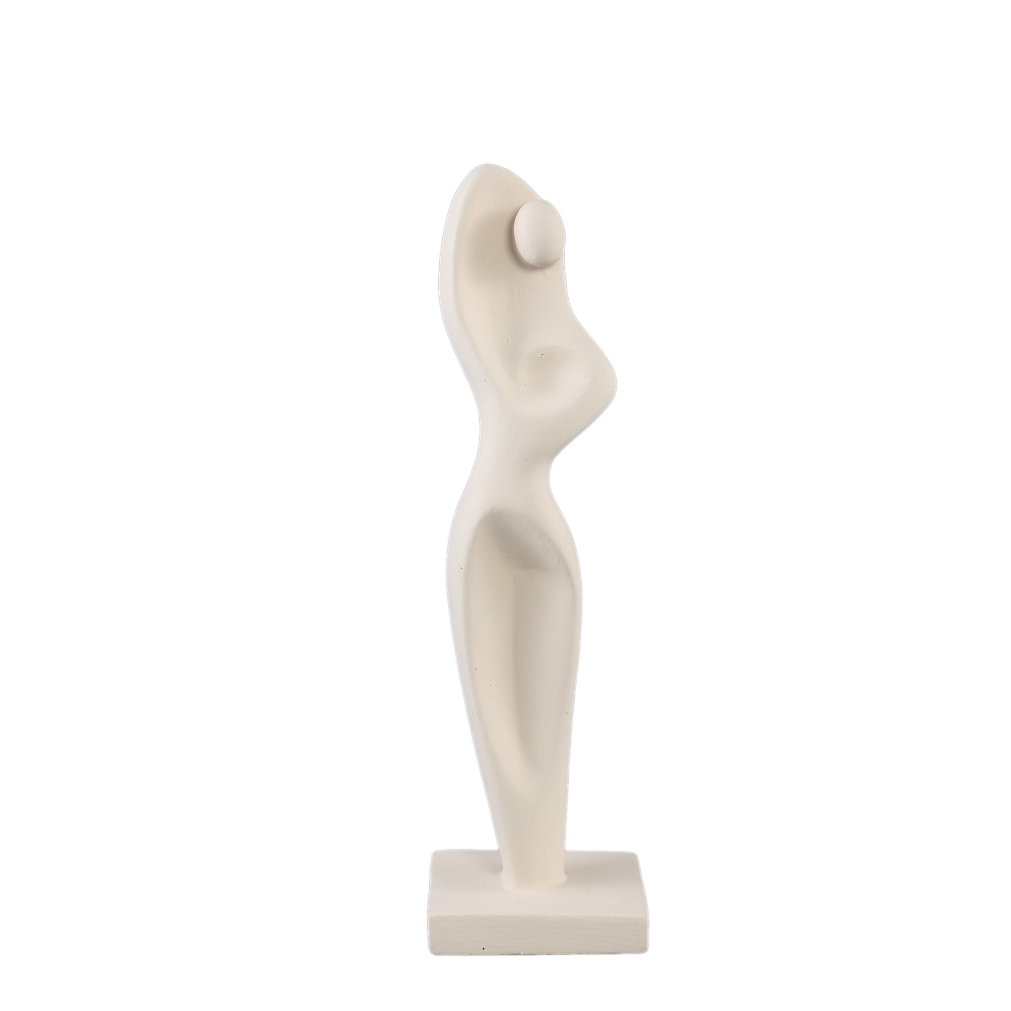 Sumaya Cream cement statue abstract body