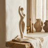 Sumaya Cream cement statue abstract body