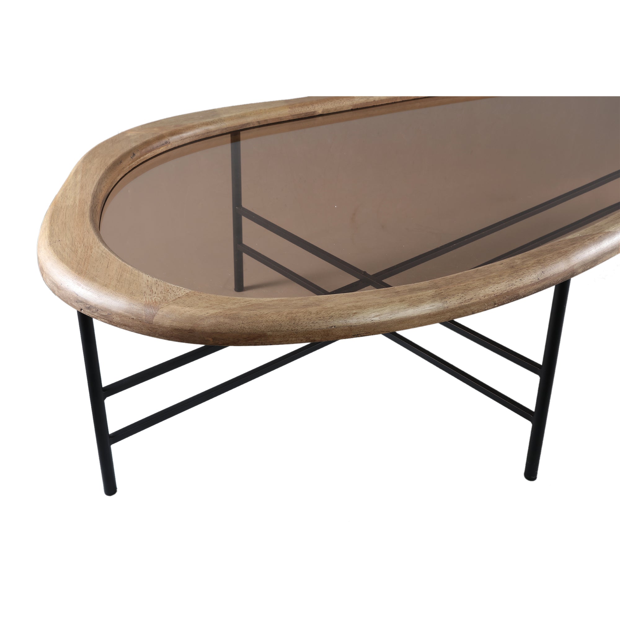 Neelix Natural rubberwood organic coffeetable L - Photo 3