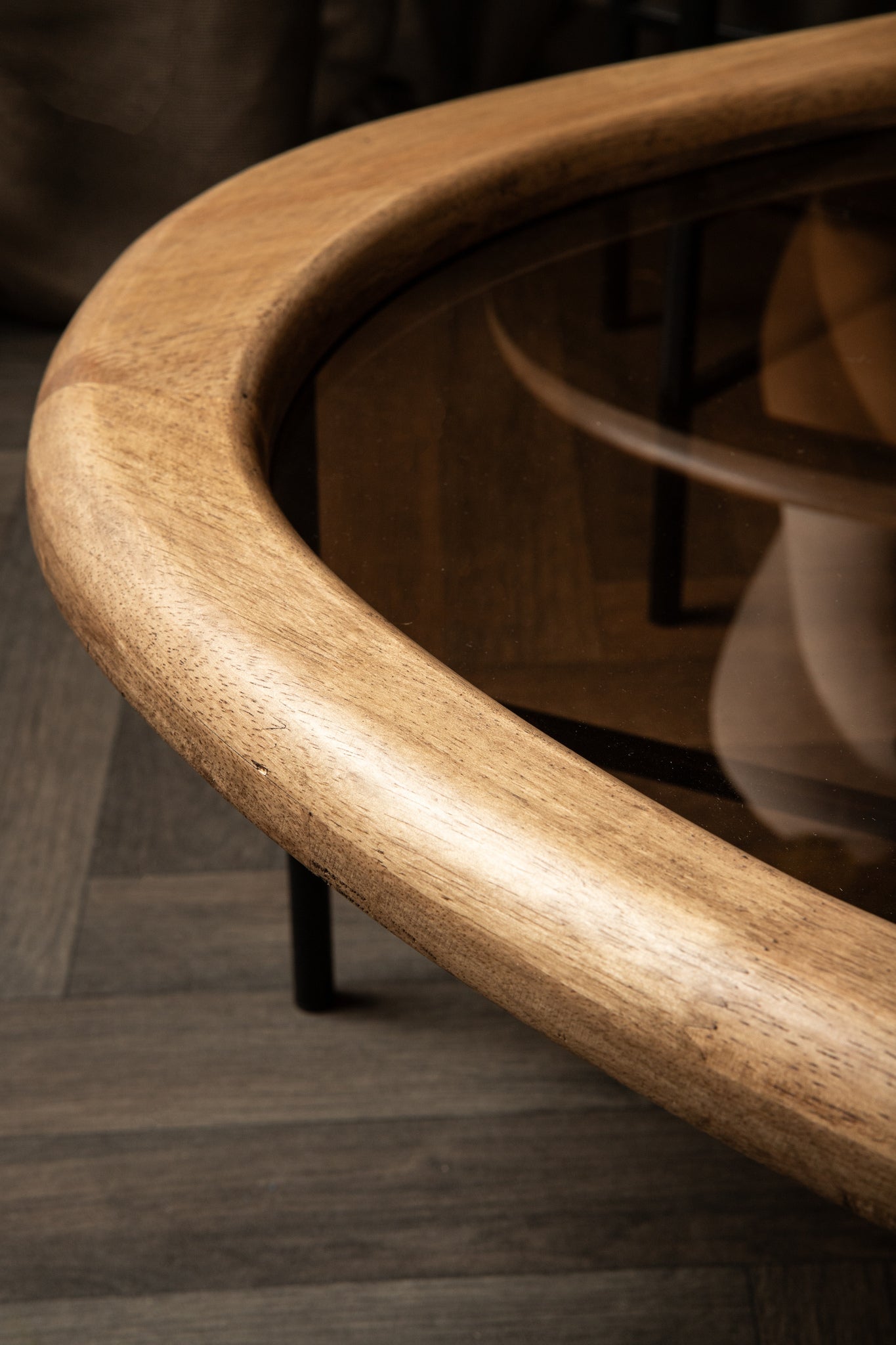 Neelix Natural rubberwood organic coffeetable L - Photo 5