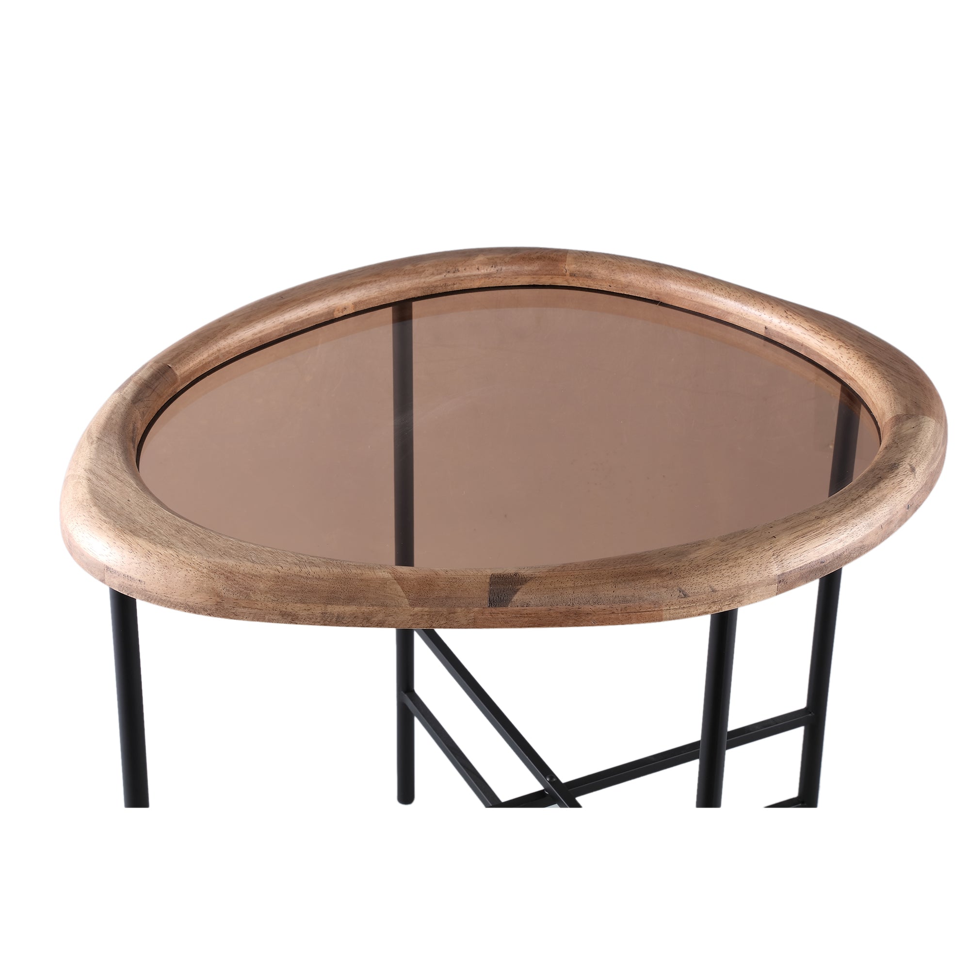 Neelix Natural rubberwood organic coffeetable S - Photo 2