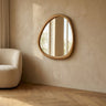 Neelix Natural rubberwood organic mirror M