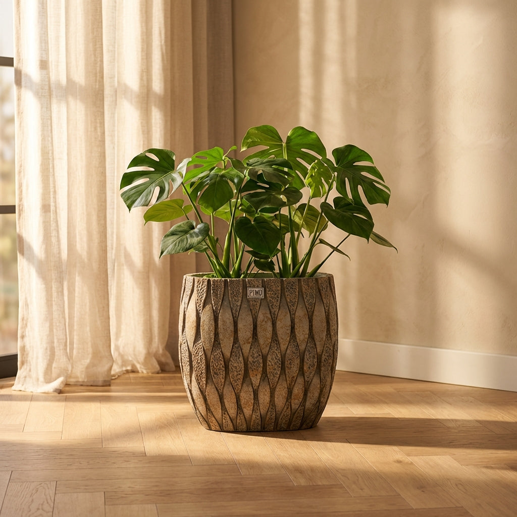 Joedi Pot en ciment - M (30x15x28 cm)