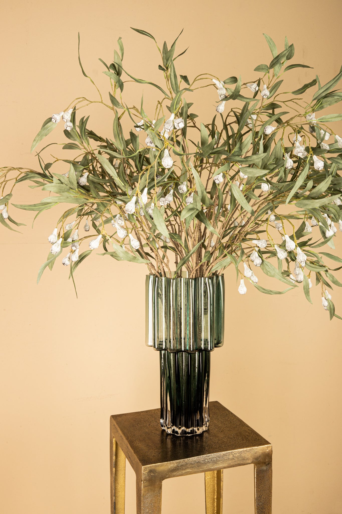 Leaves Plant Green eucalyptus spray with seeds Vert — Feuille artificielle — vue 3 | Häus