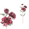 Chrysant Flower Red spray with leaves Rouge — Fleur artificielle — Fleur artificielle design premium | Häus