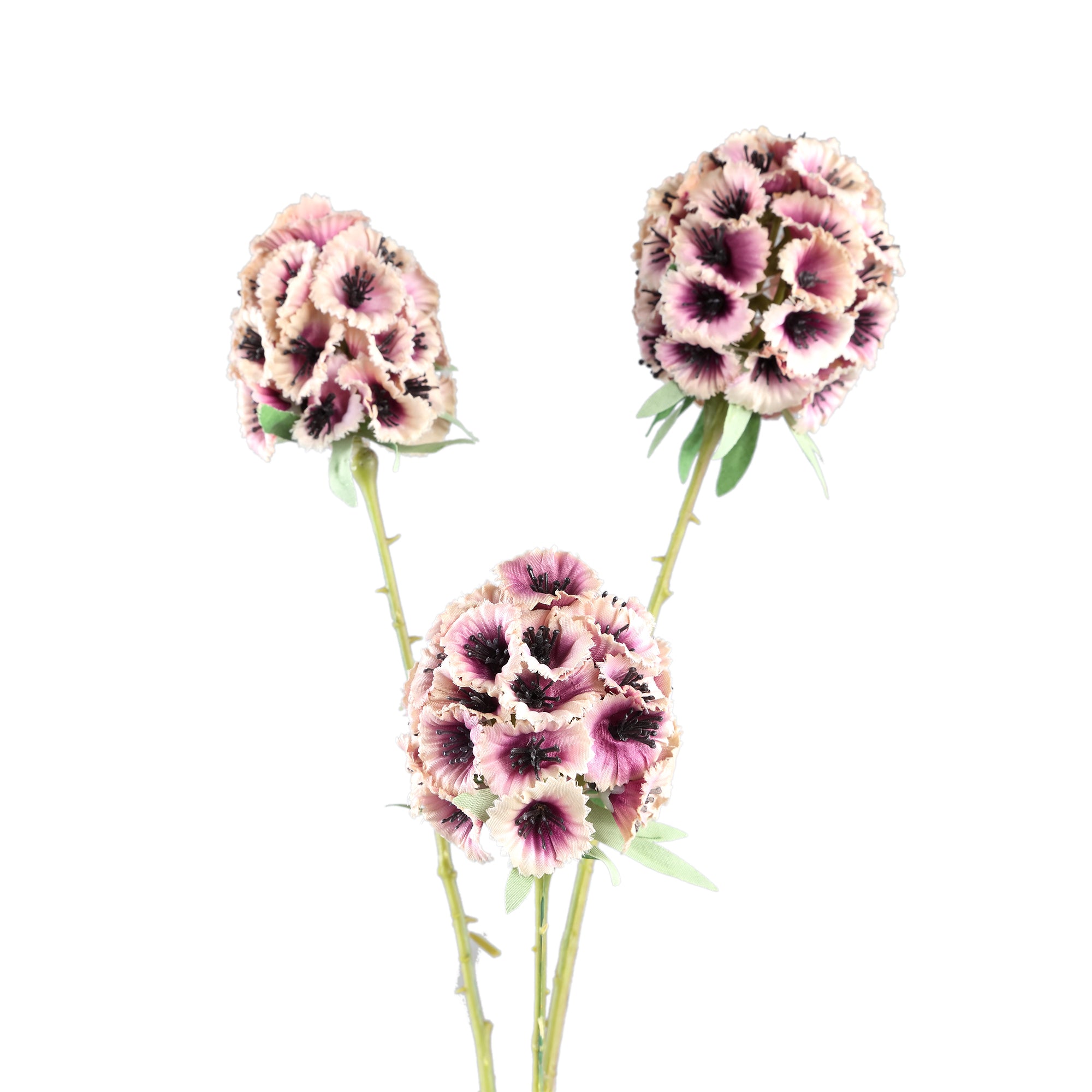Garden Flower Pink scabiosa spray Rose — Fleur artificielle — vue 2 | Häus