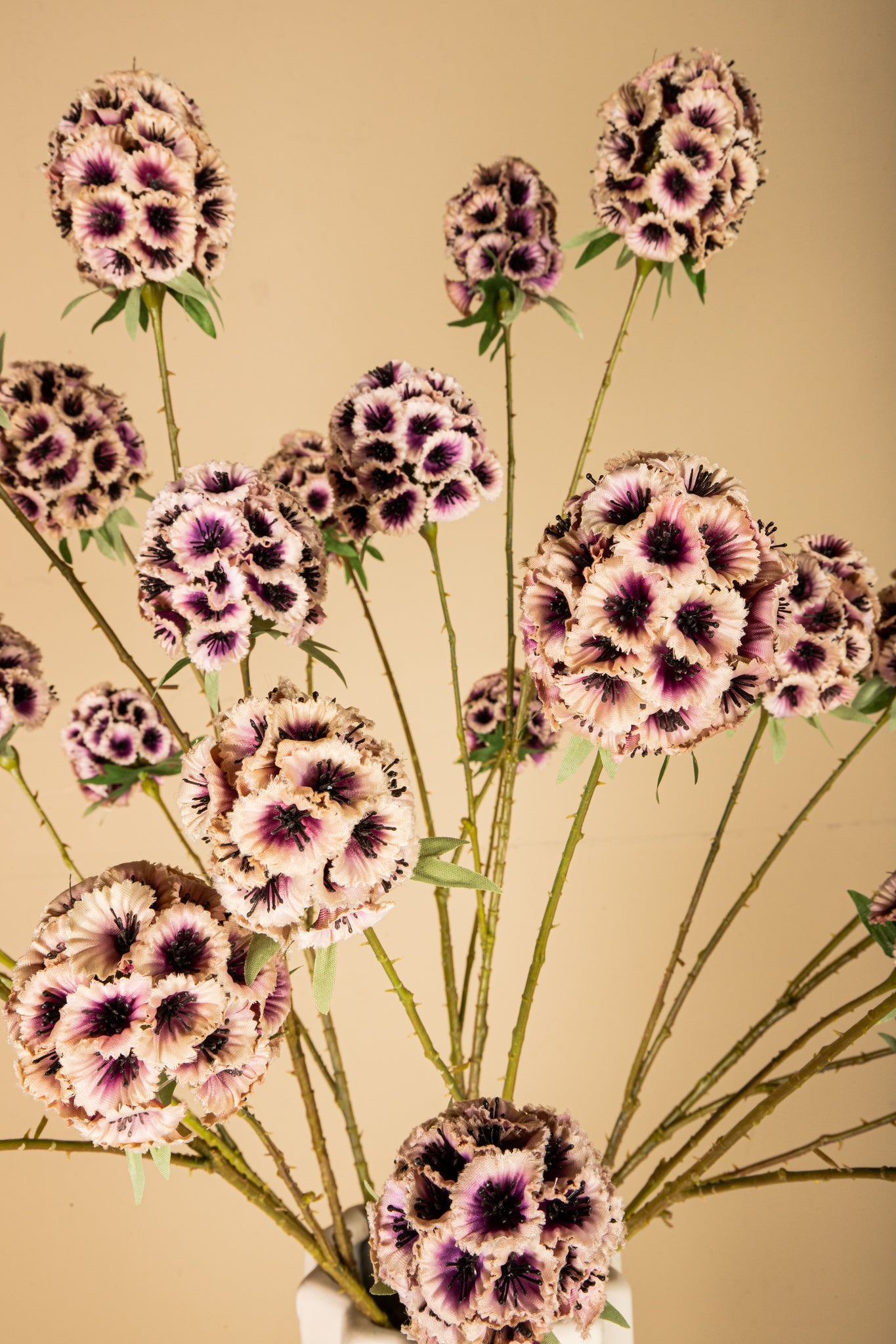 Garden Flower Pink scabiosa spray Rose — Fleur artificielle — vue 3 | Häus