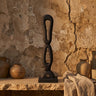 Rhyce Black mango wood statue open figure S