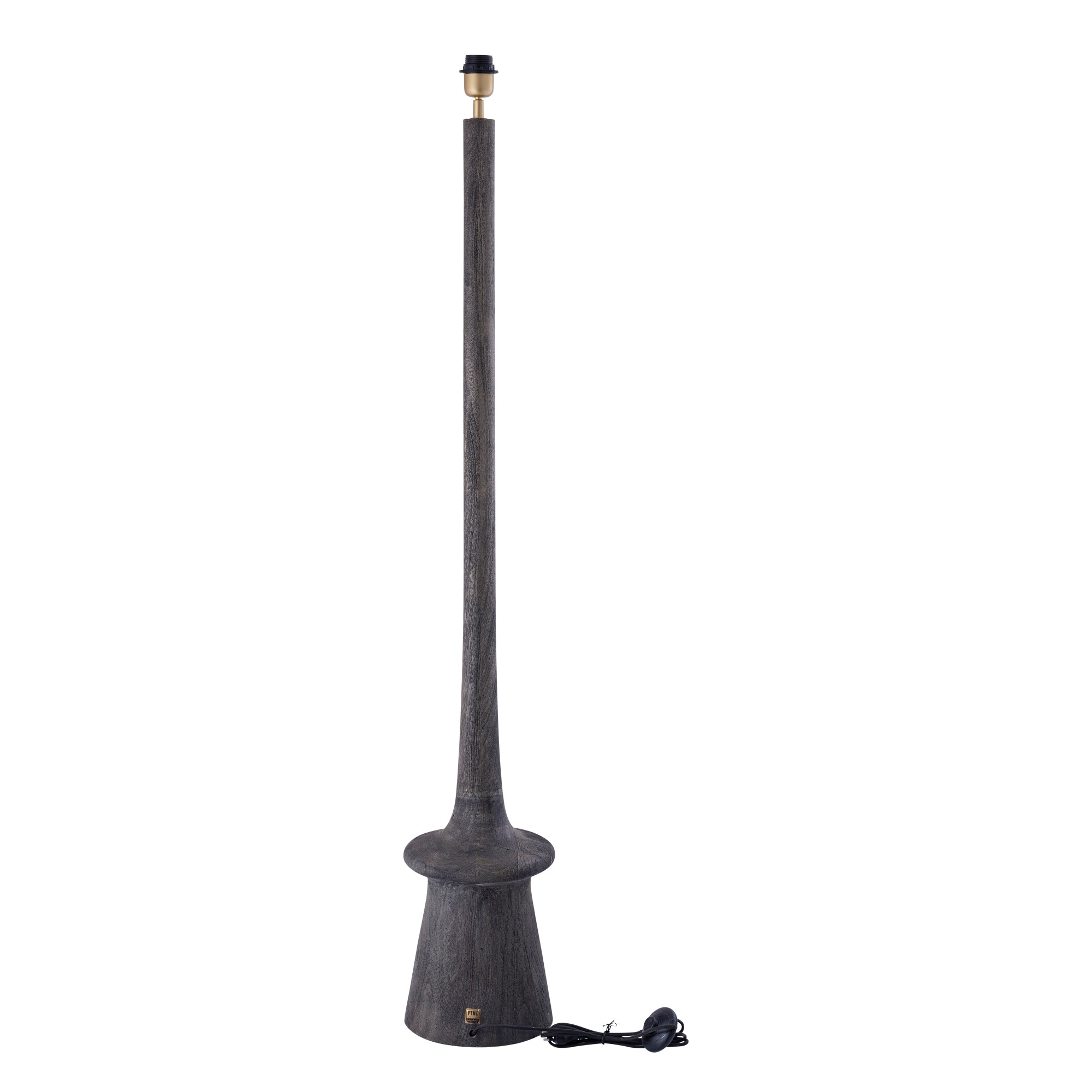 Caelin Lampadaires en bois de manguier - Gris