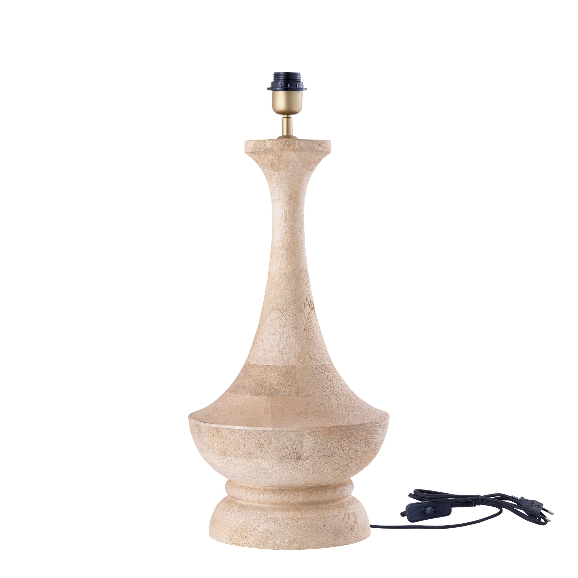 Ahid Lampes de table en bois de manguier - Naturel
