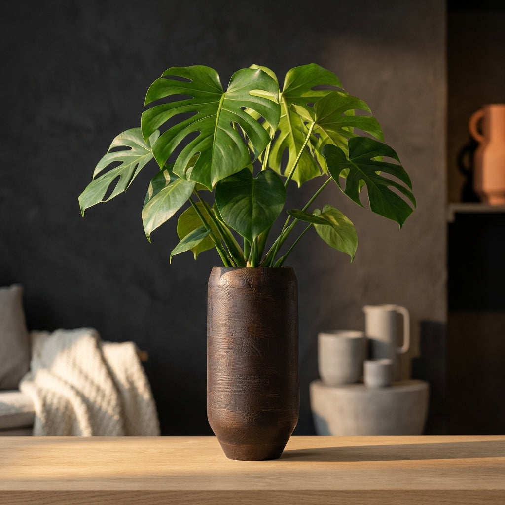 Gerd Pot en bois - Marron