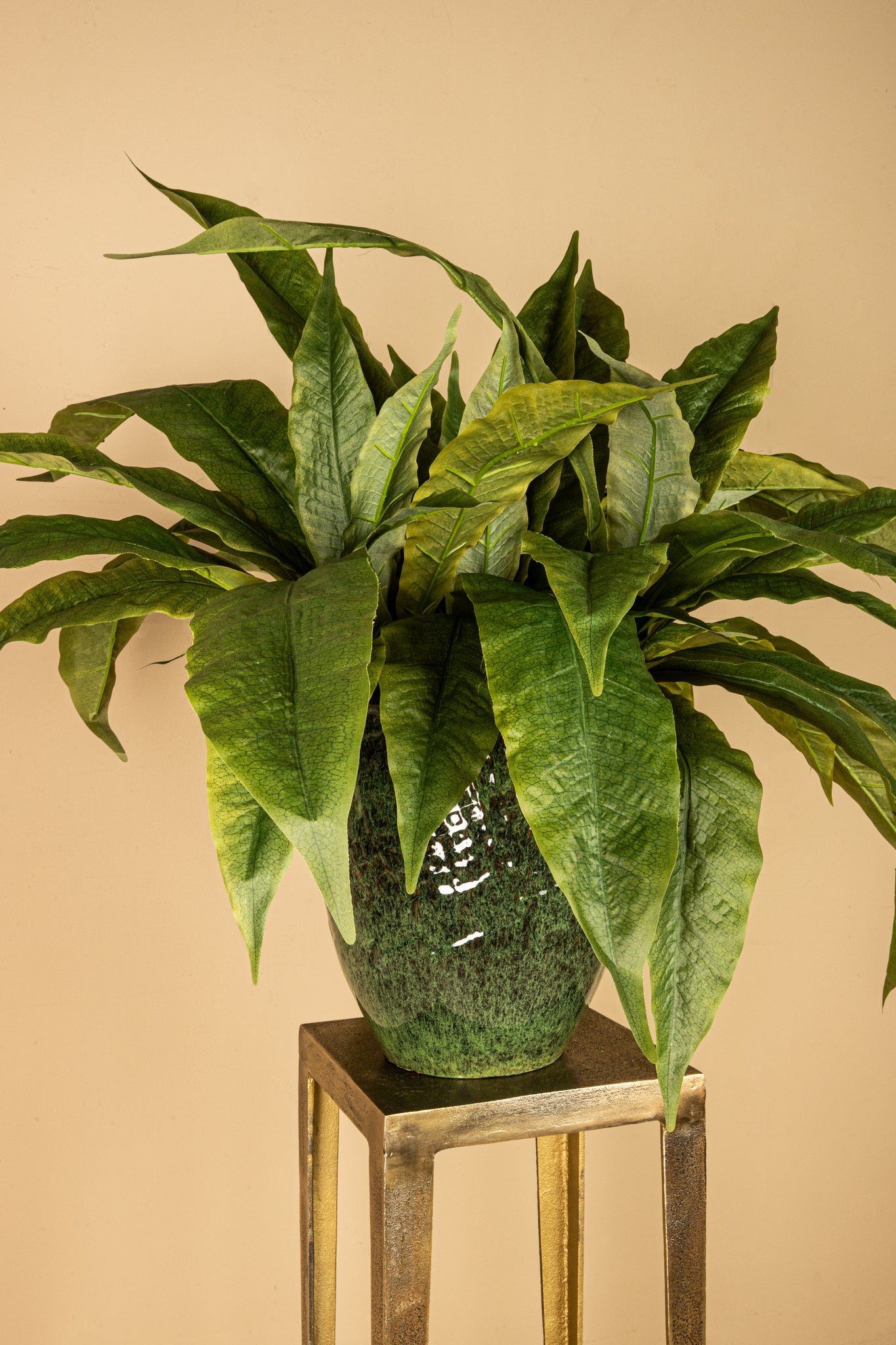 Leaves Plant Green foliage plant spray with roots Vert — Feuille artificielle — vue 3 | Häus