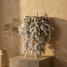 Rosamond White PVC and PE mix hanging wreath long
