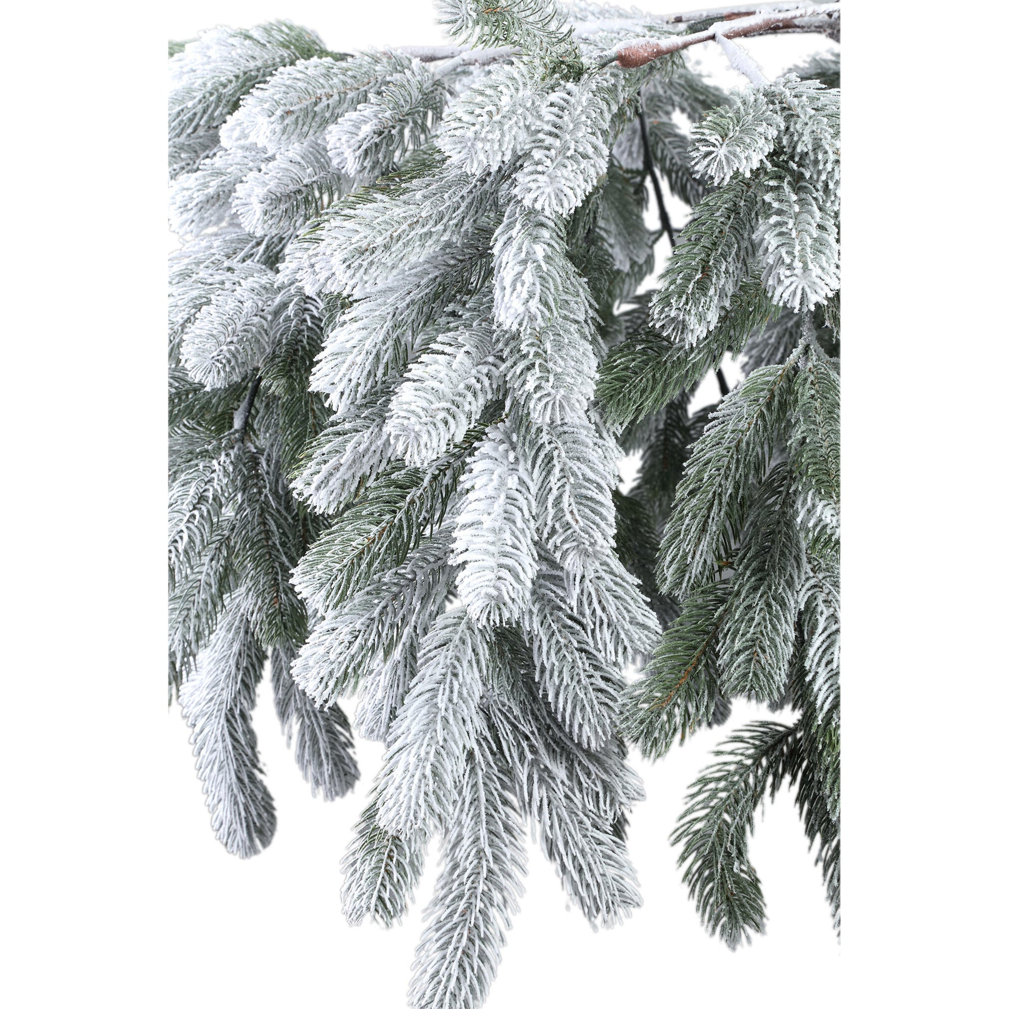 Rosamond White PVC and PE mix hanging wreath wide