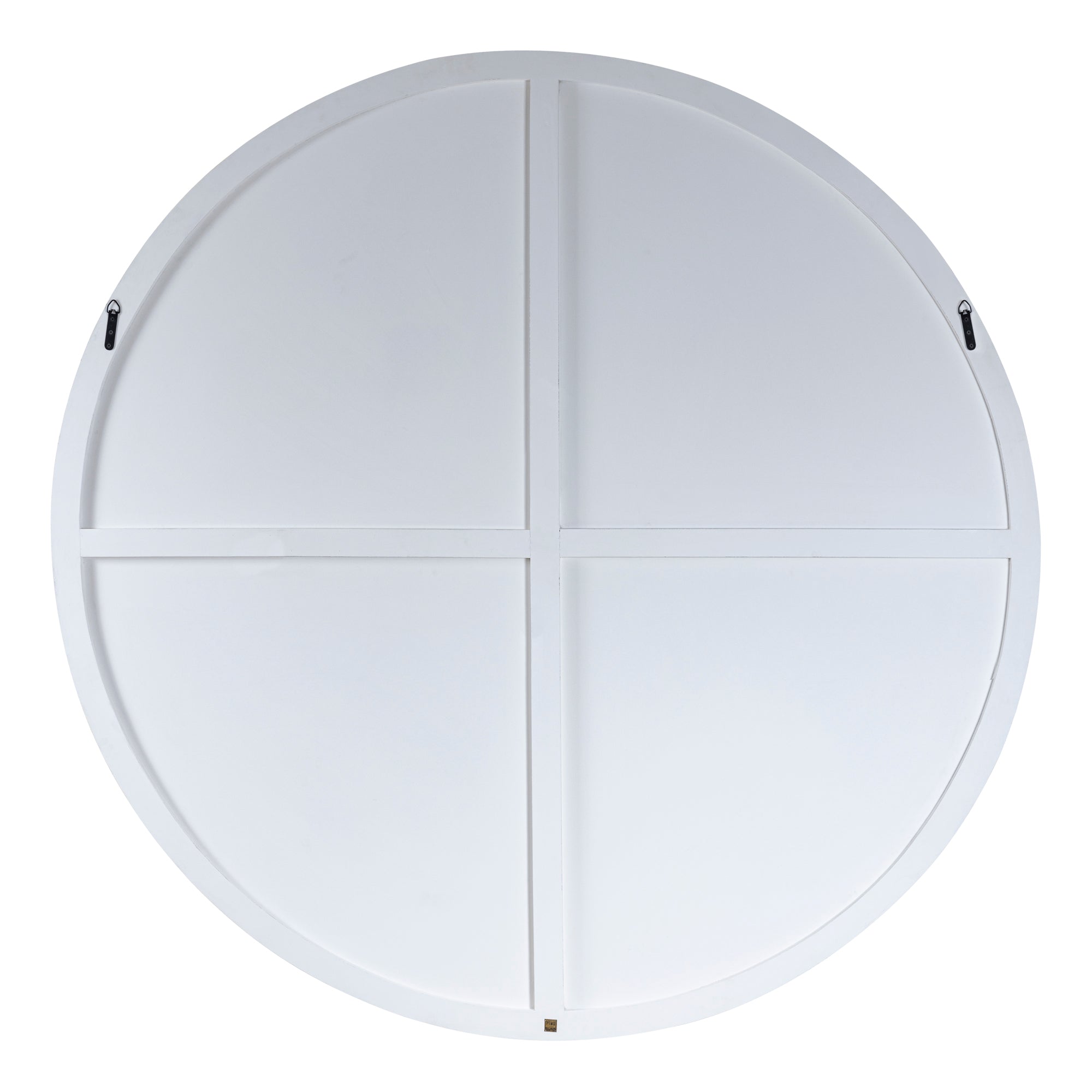 Wiktor White MDF round wallpanel swirl carved L