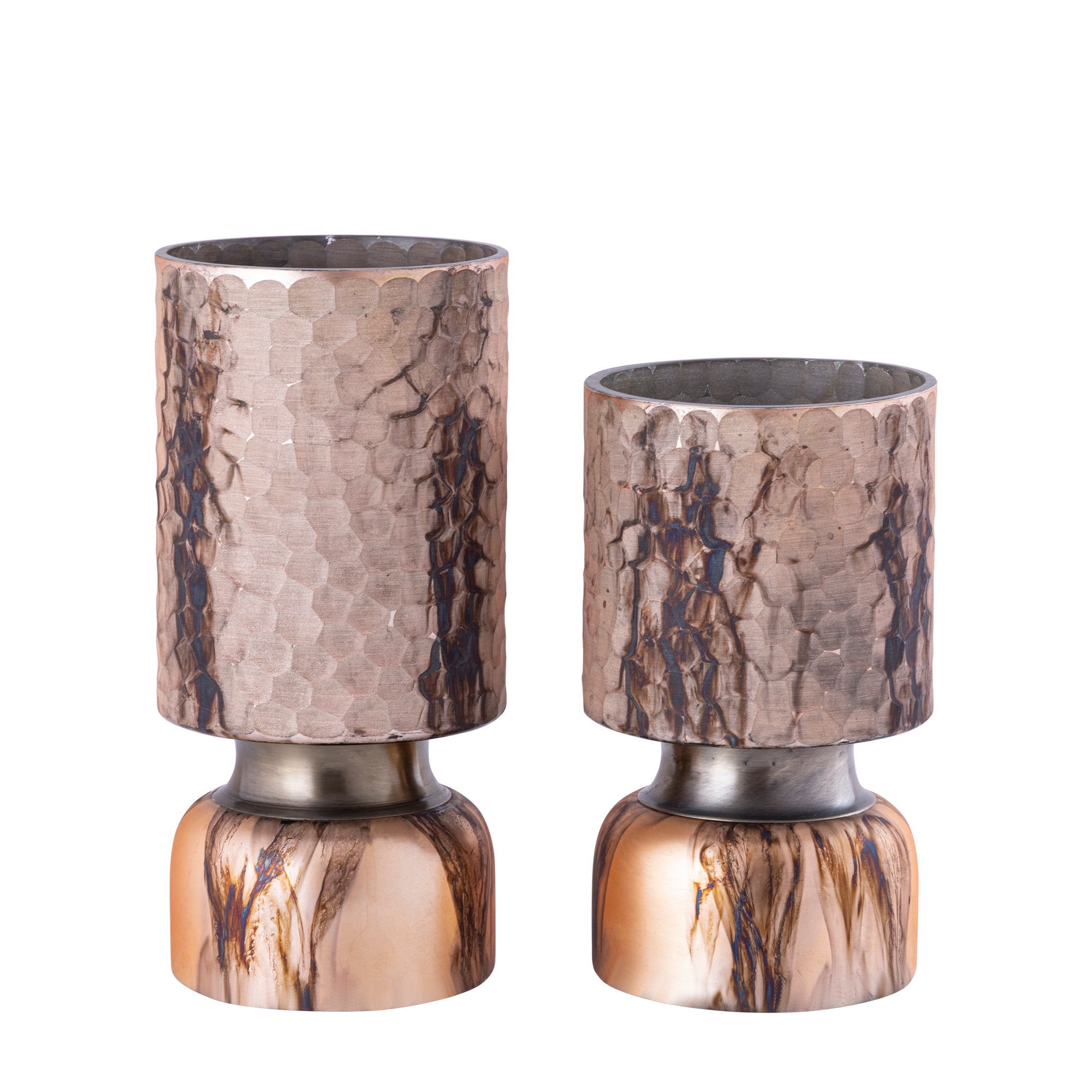 Belinsu Bougeoirs en verre - Cuivre