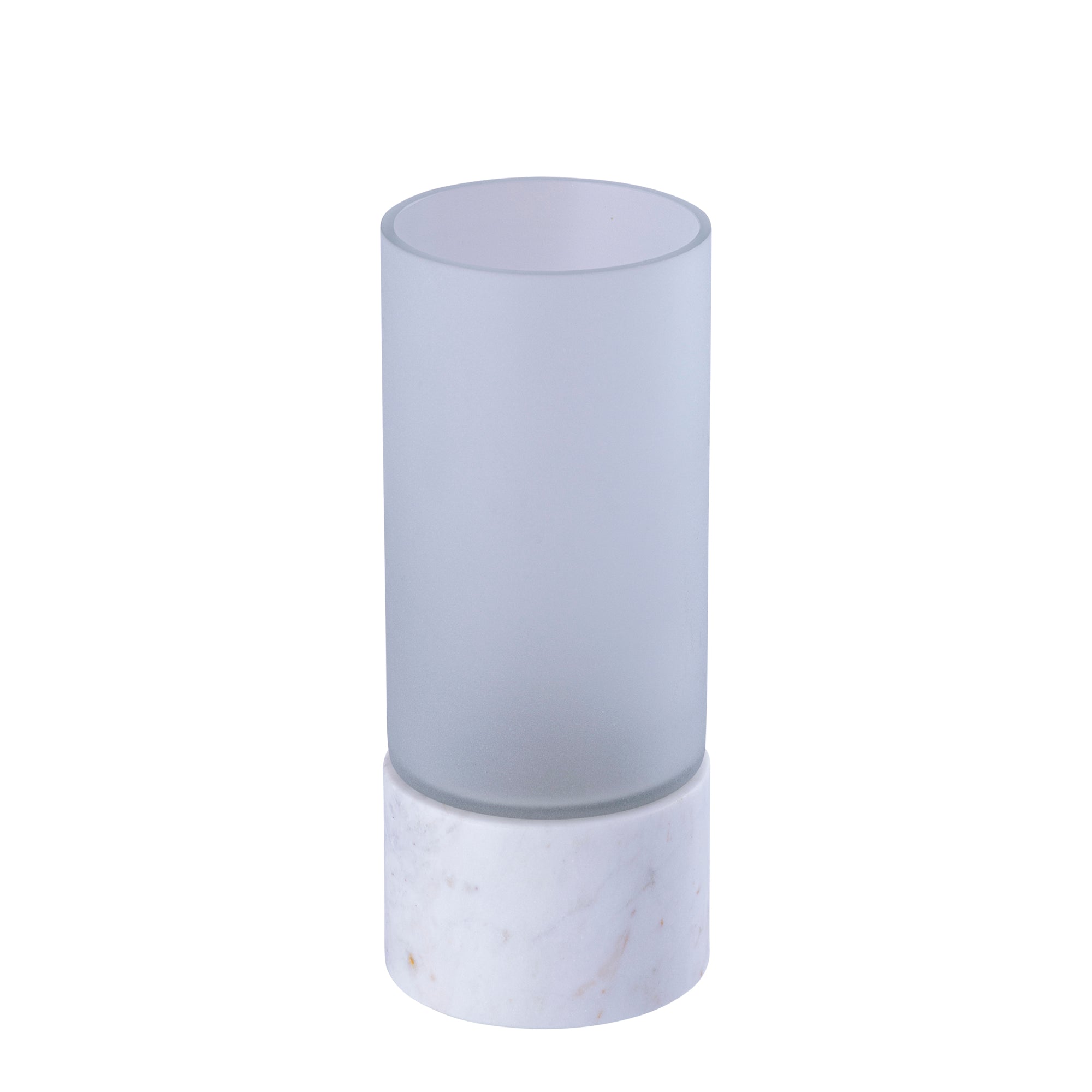 Conree Bougeoirs en verre - Blanc