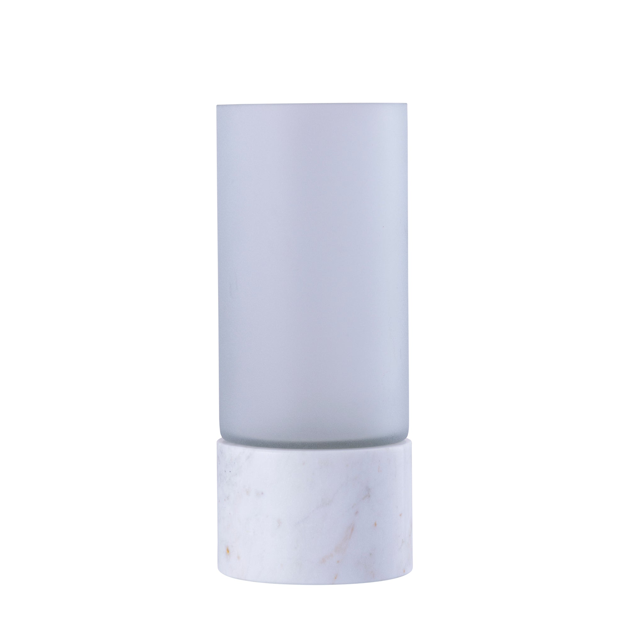 Conree Bougeoirs en verre - Blanc