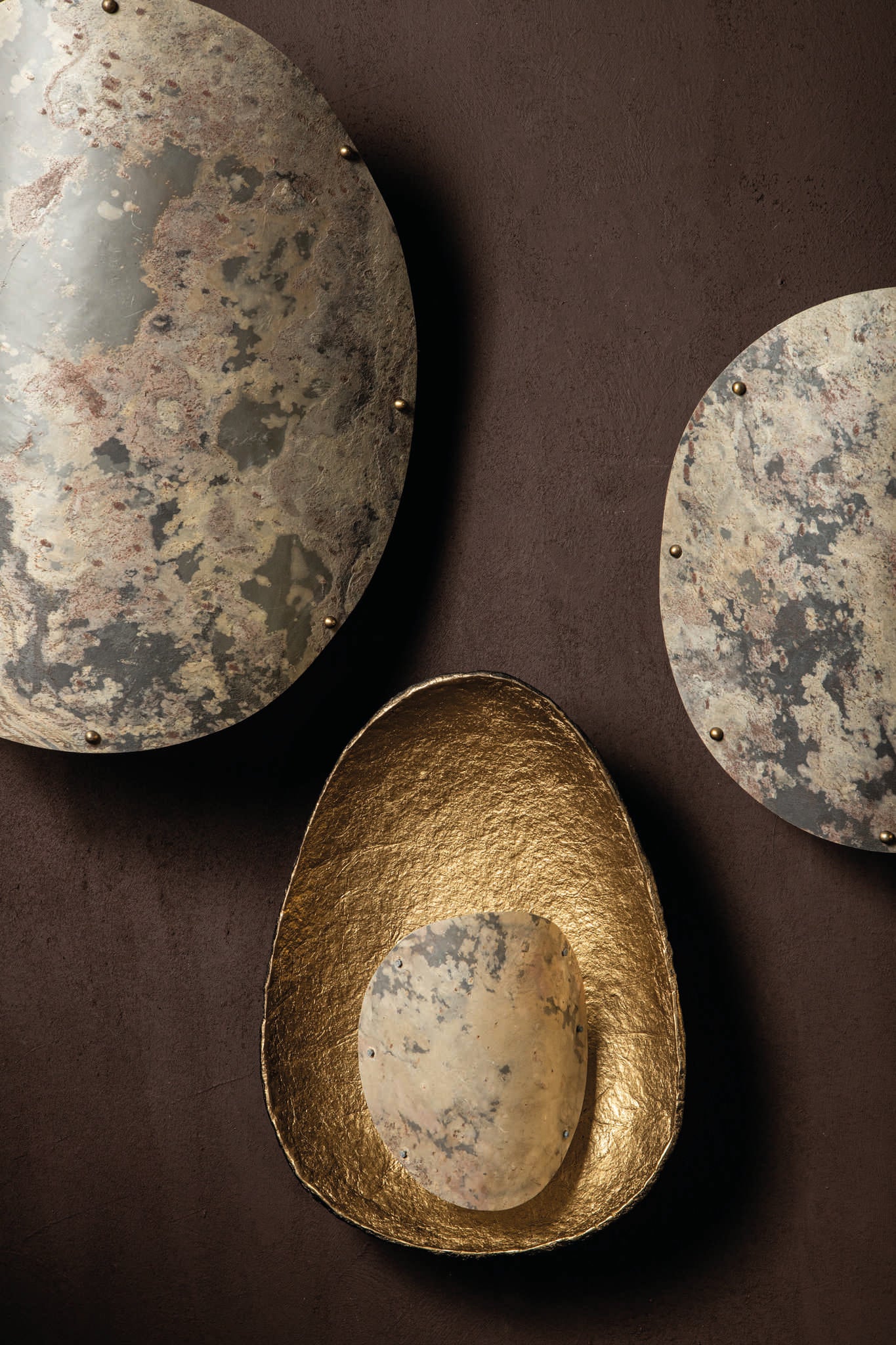 Hen Appliques murales en fer — Wall Lamp Small - Naturel