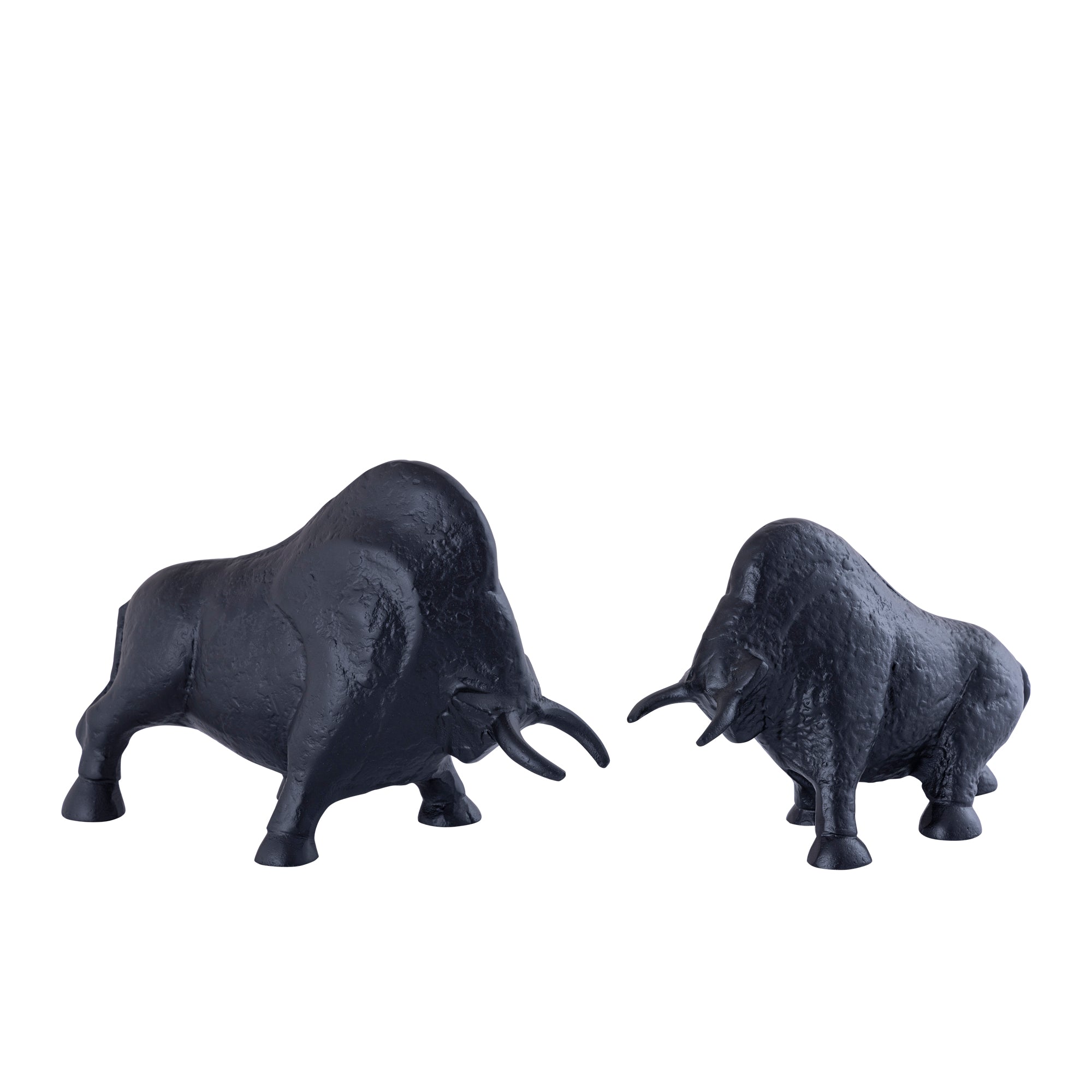 Ebeny Black casted alu bull statue matt S