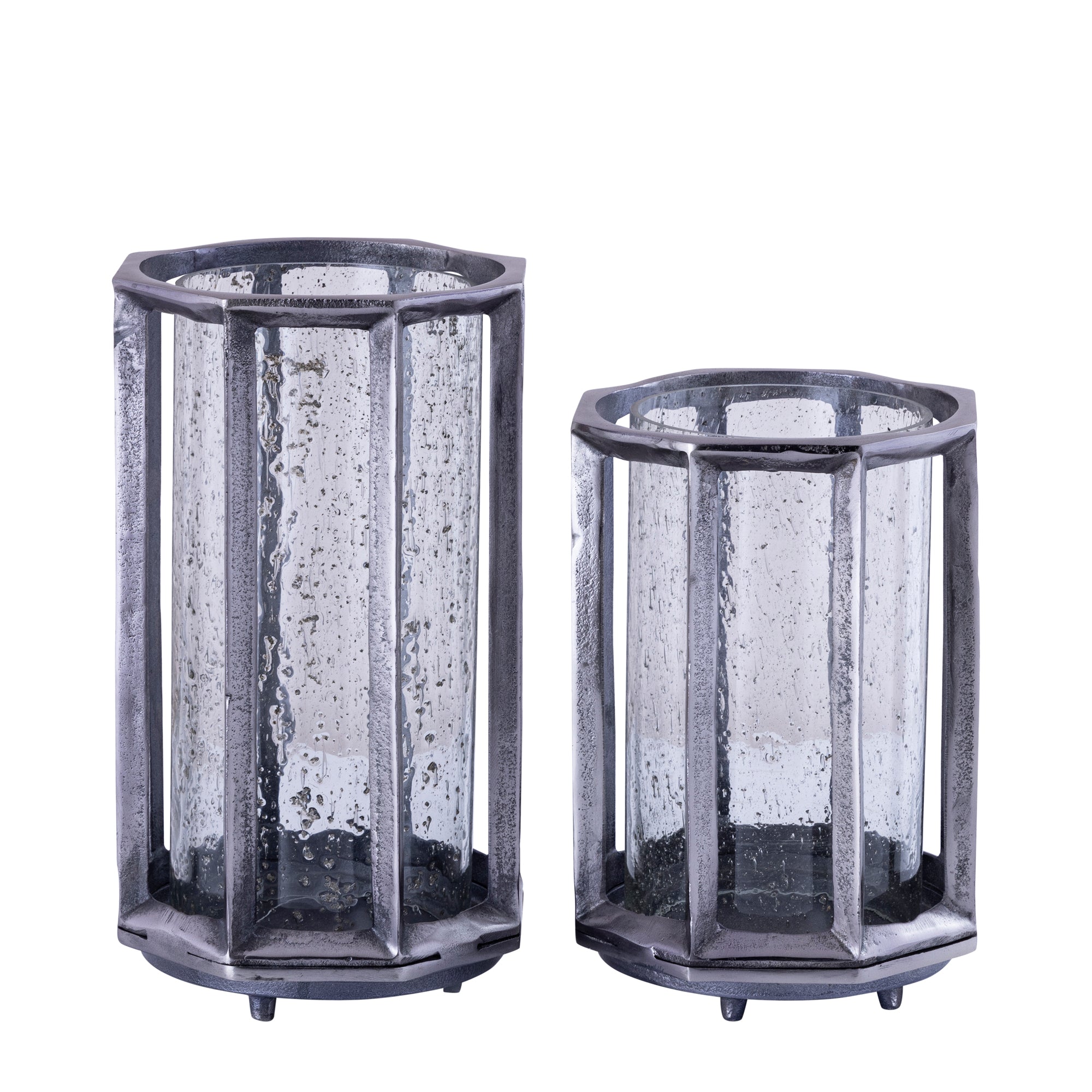 Connhal Bougeoirs en verre - Noir