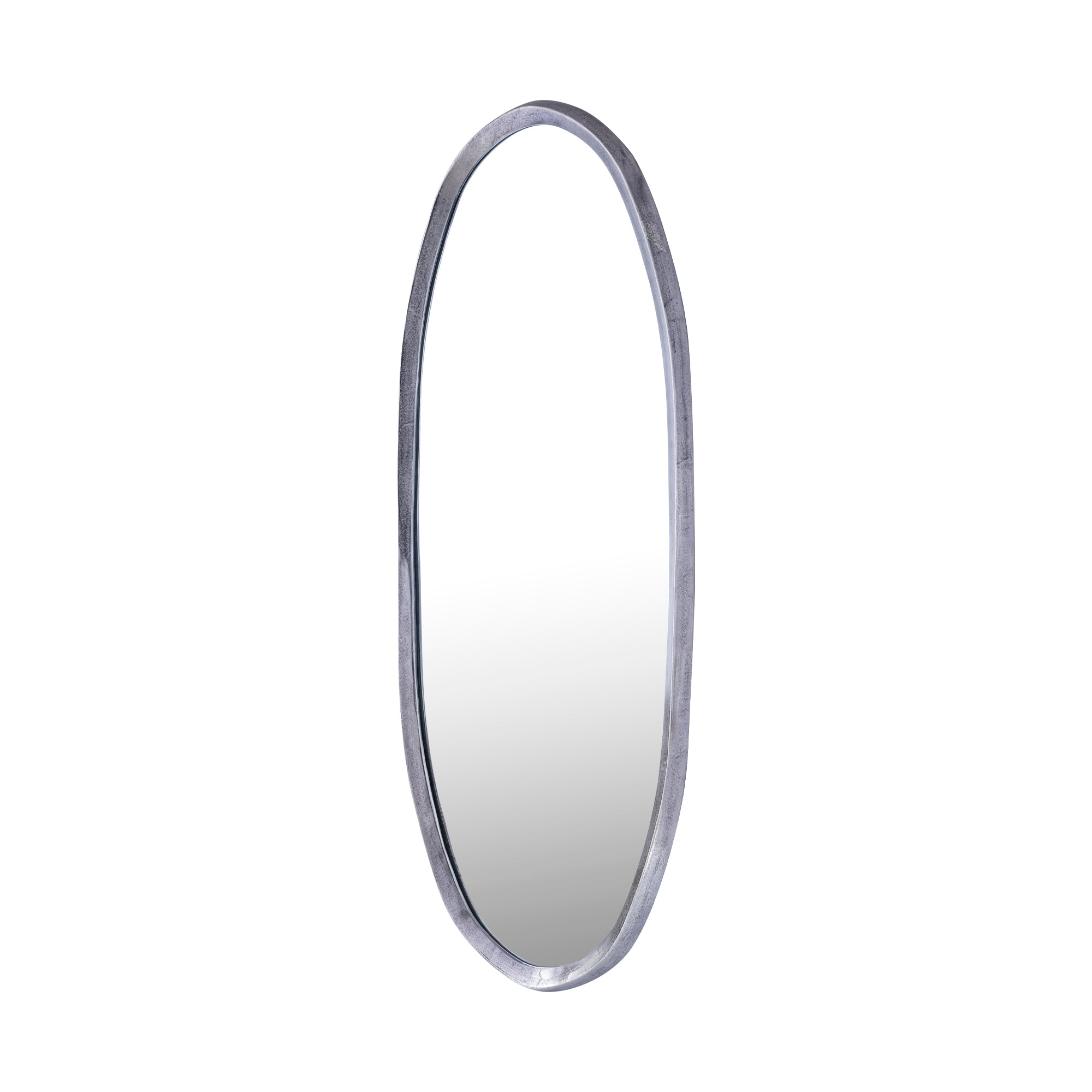Limera Nickel alu oval mirror irregular border M