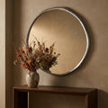 Miroir Limera — Nickel Aluminium Rond Irrégulier Bordure L