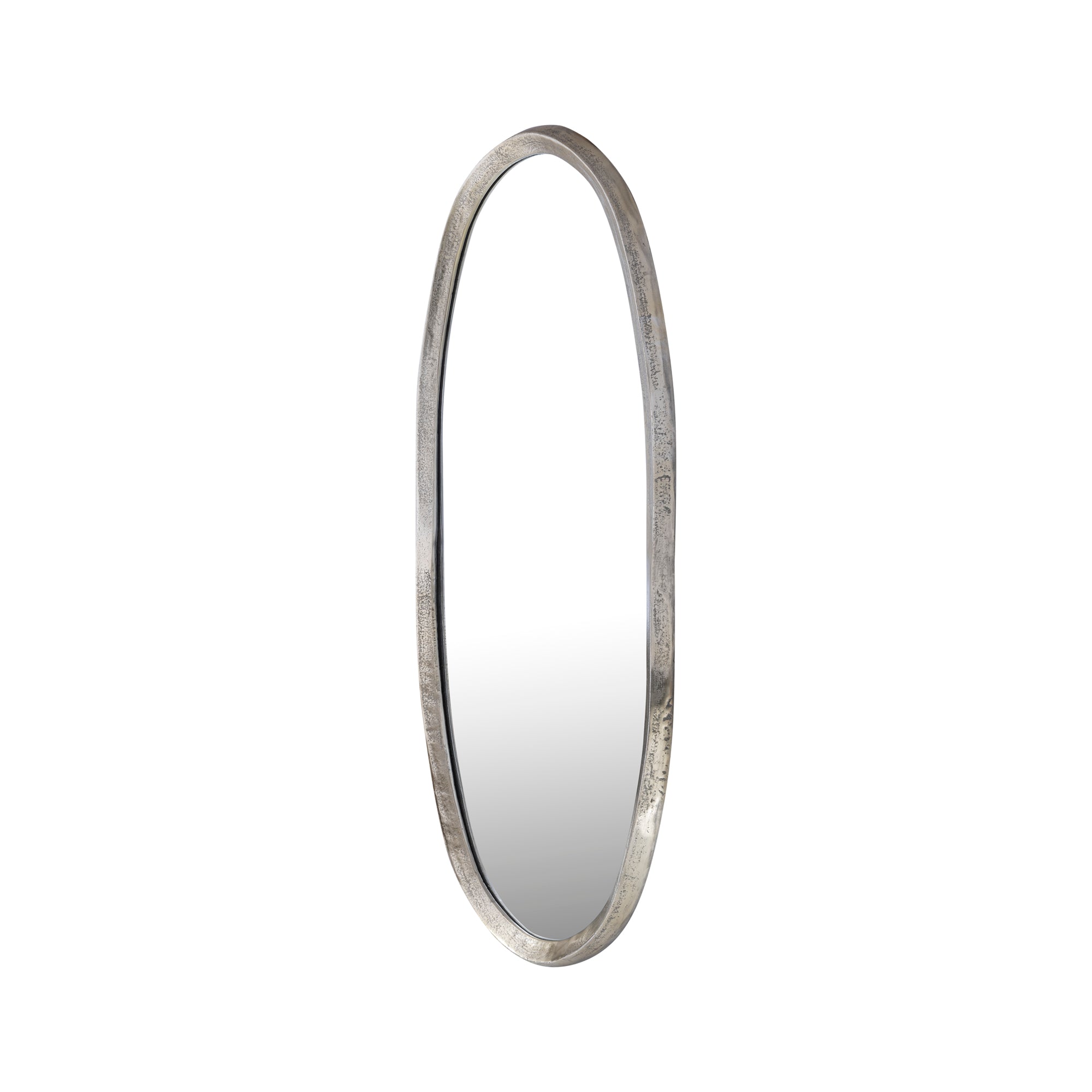 Limera Brass alu oval mirror irregular border S