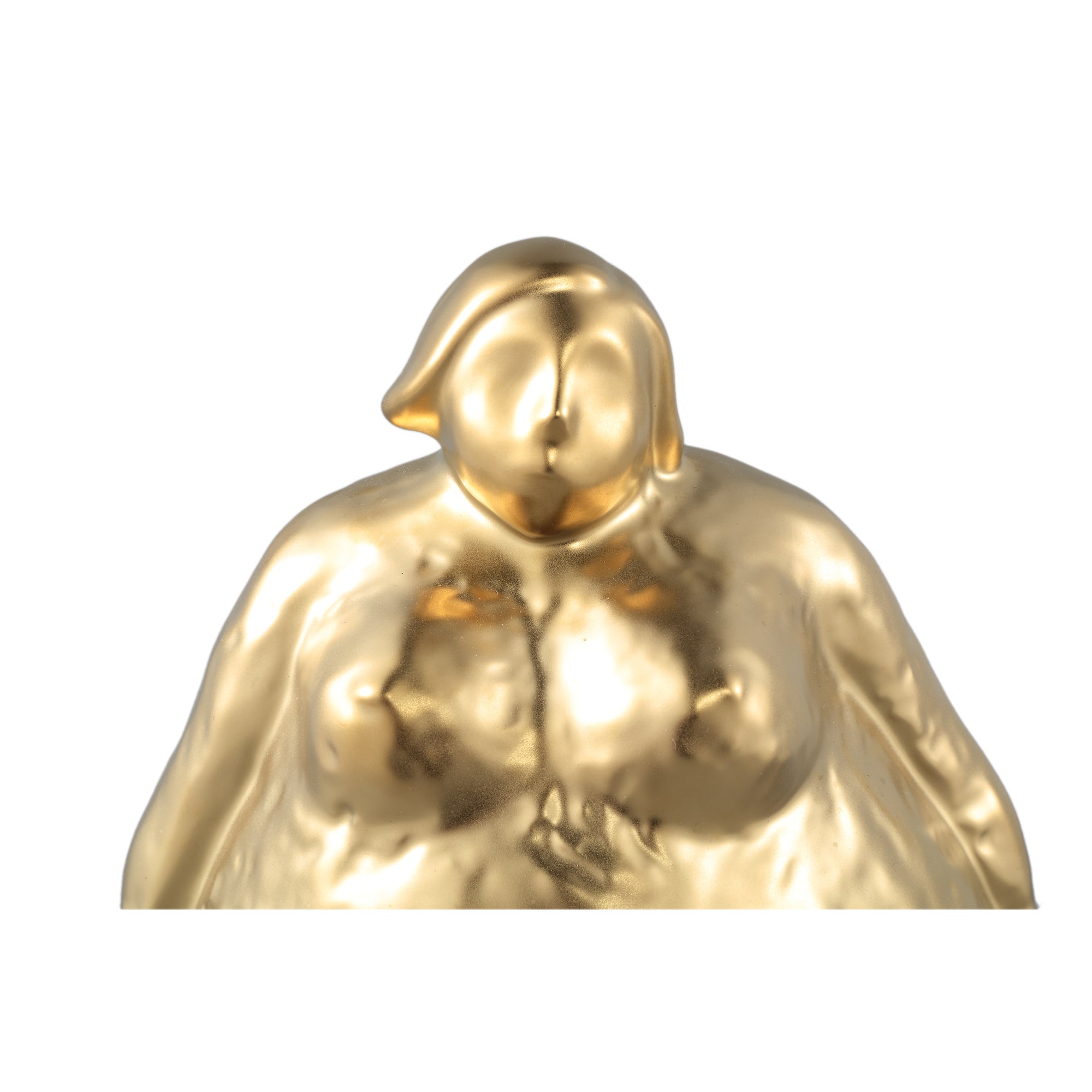 Oday Gold ceramic women statue standing B