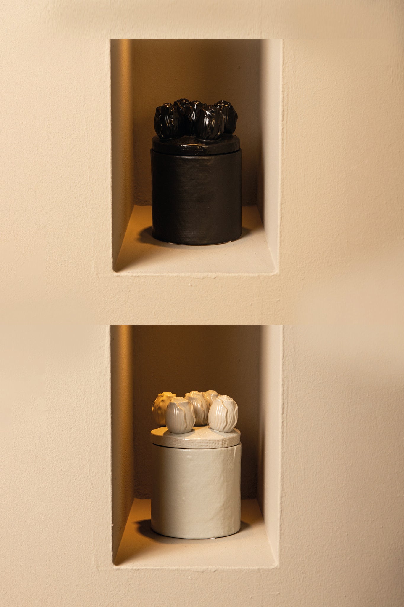 Krystine Pot en céramique - Crème