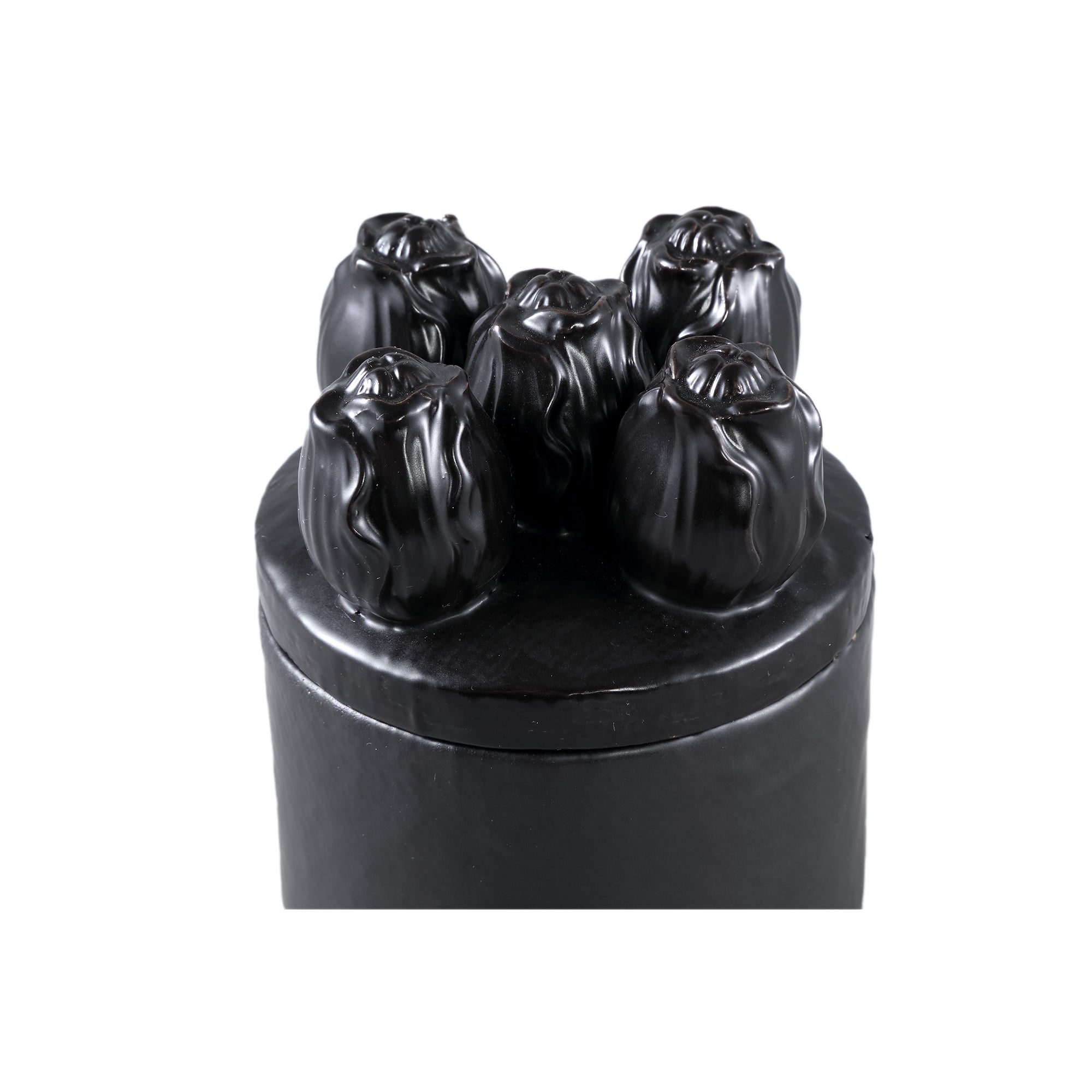 Krystine Pot en céramique - Noir
