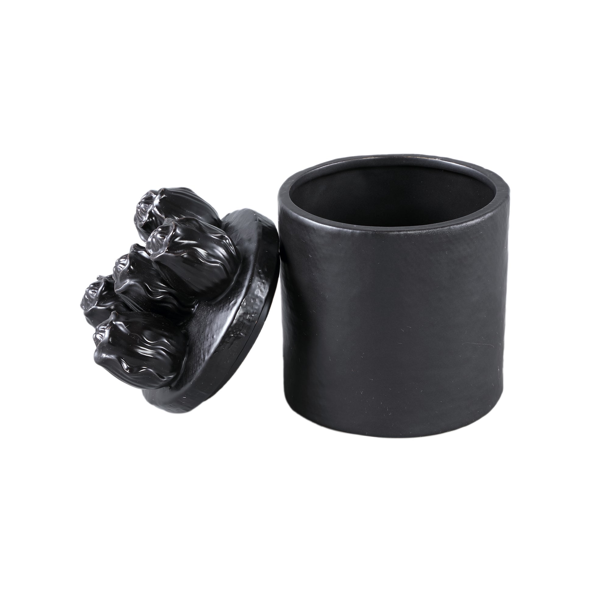 Krystine Pot en céramique - Noir