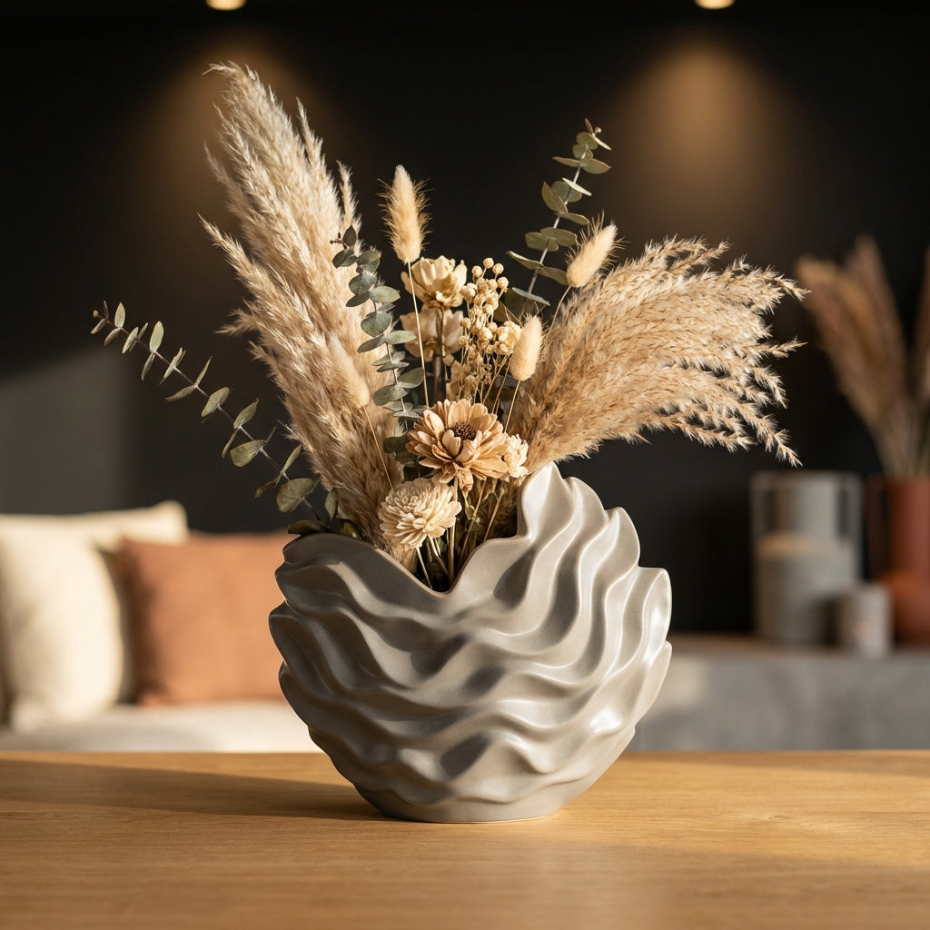 Kaylagh Pot en céramique - Gris