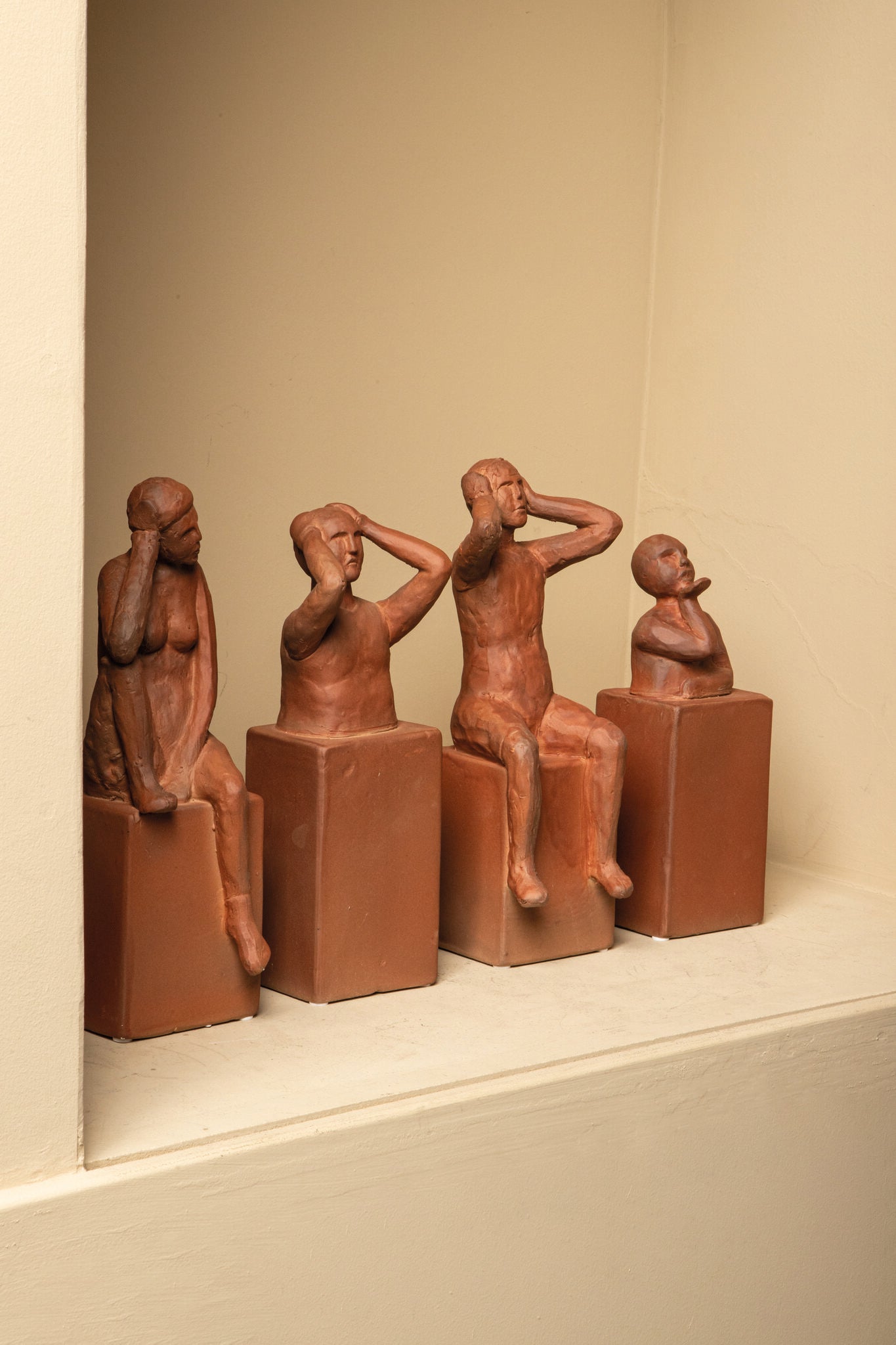 Amii Brown human shaped ceramic statue A