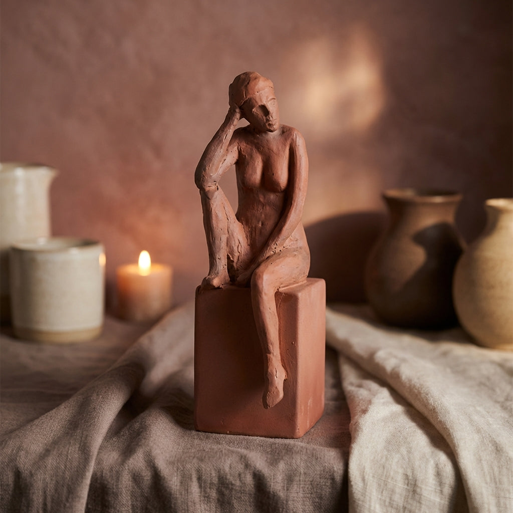 Amii Brown human shaped ceramic statue B